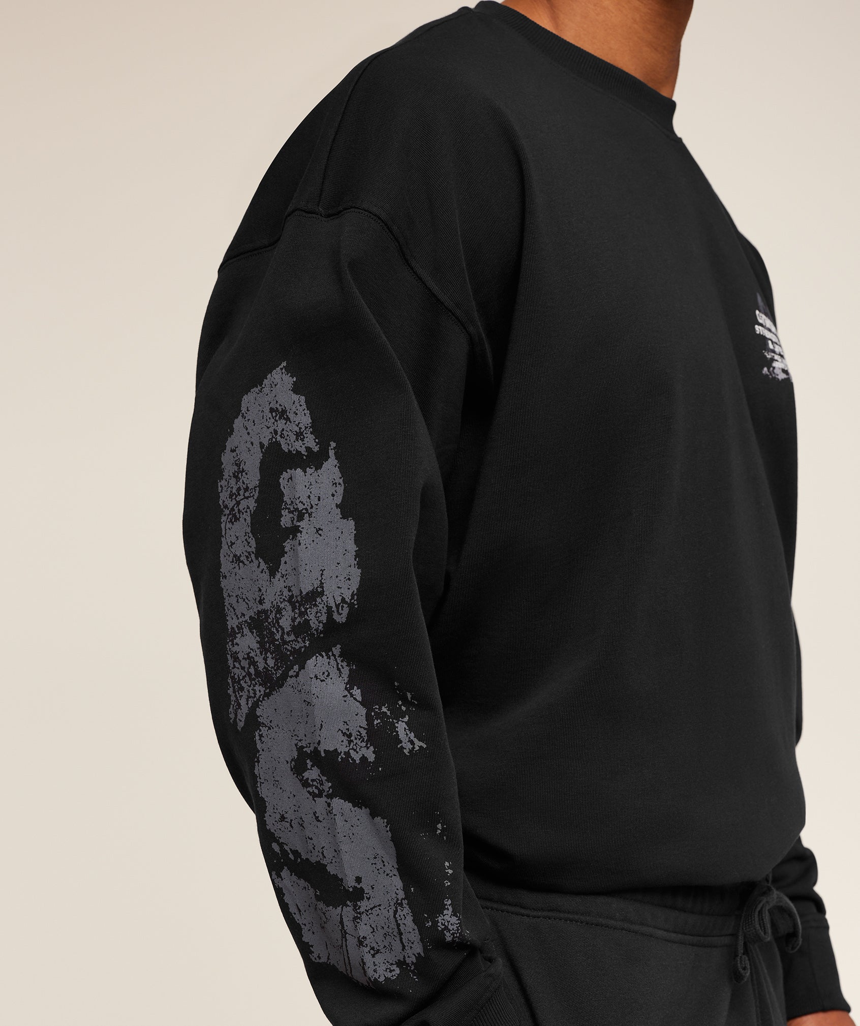 Gymshark Strength Fitness & Lifestyle Long Sleeve T-Shirt - Black - Image 9