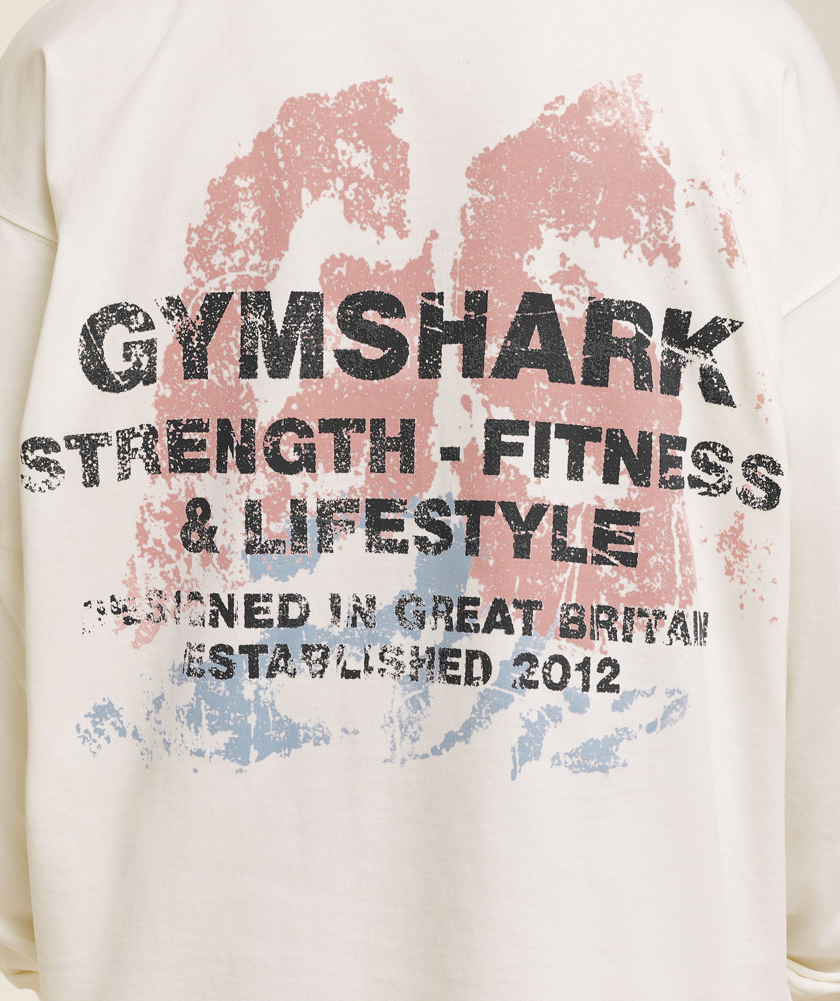Gymshark Strength Fitness & Lifestyle Long Sleeve T-Shirt - Soft White - Image 6