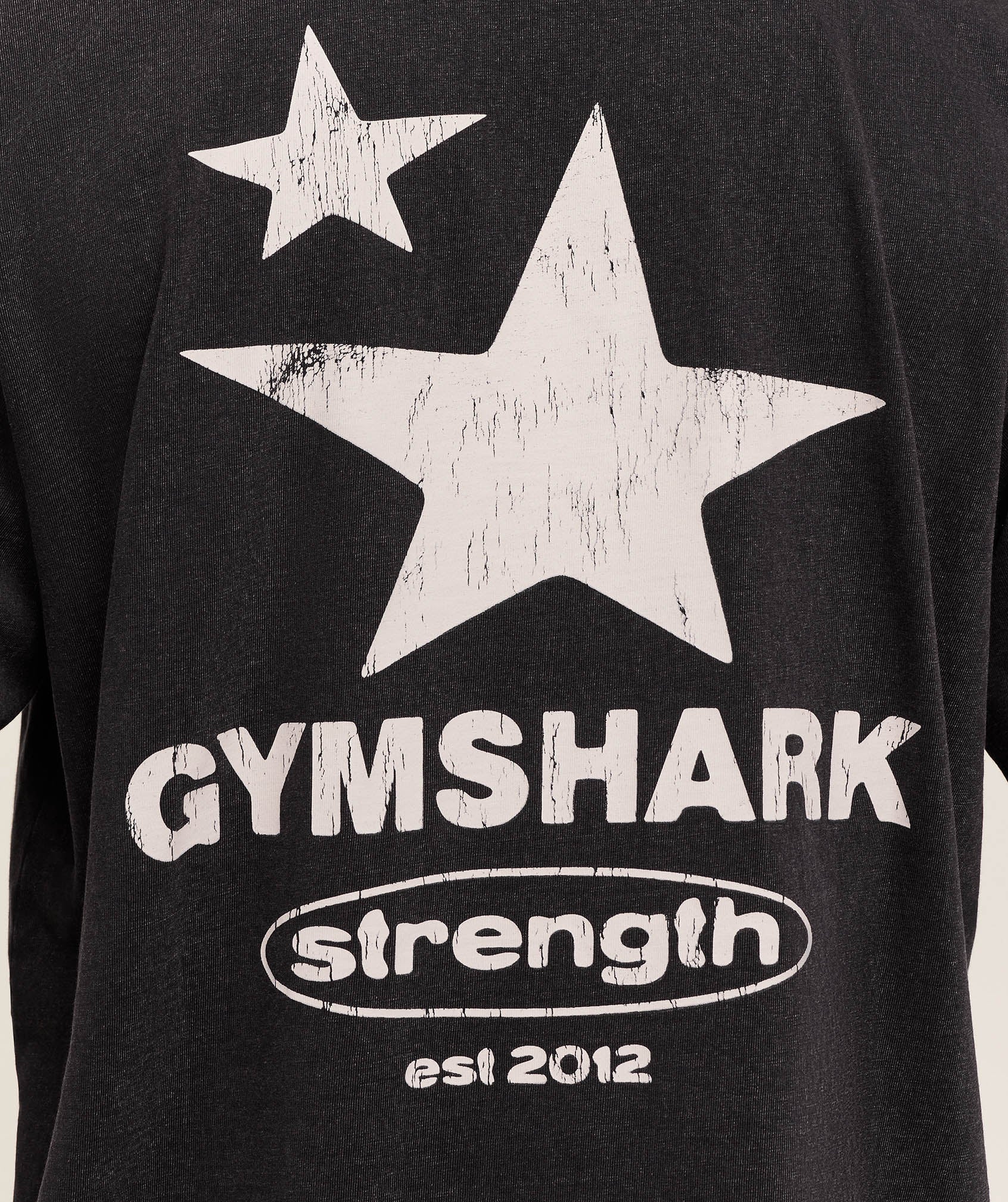 Gymshark Strength Stars Washed Graphic T-Shirt - Black - Image 4