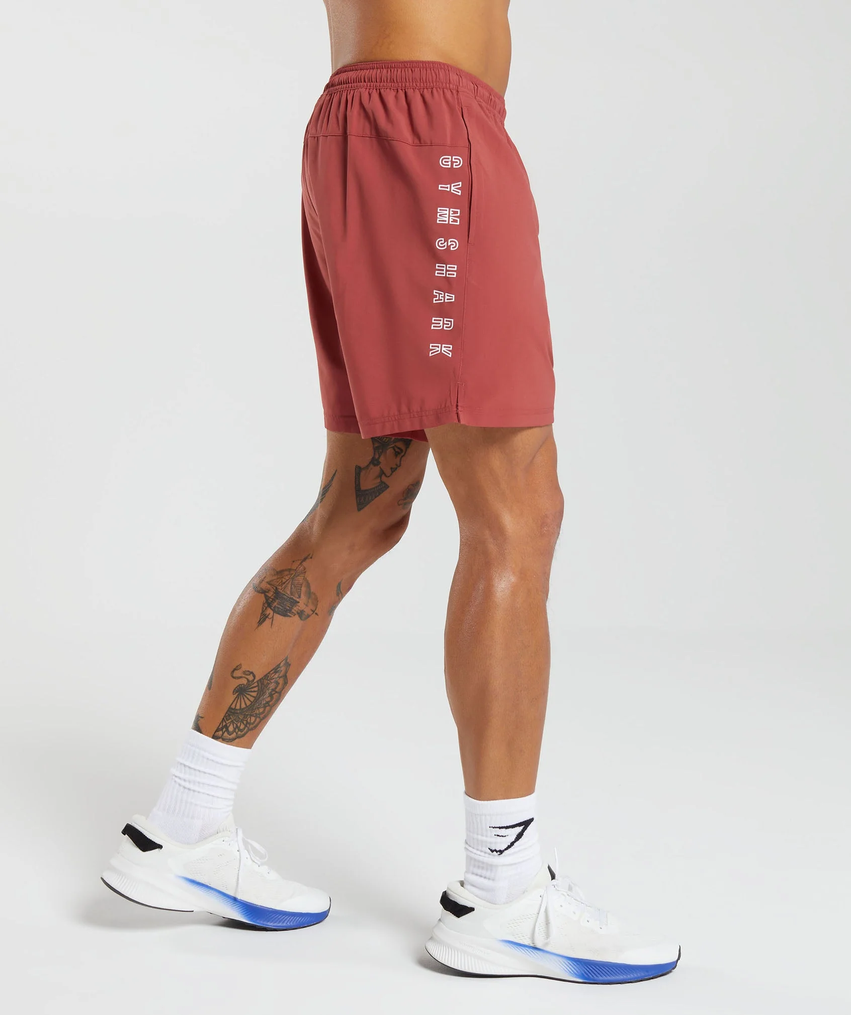 Gymshark Strike Shorts - Rust Red - Image 3