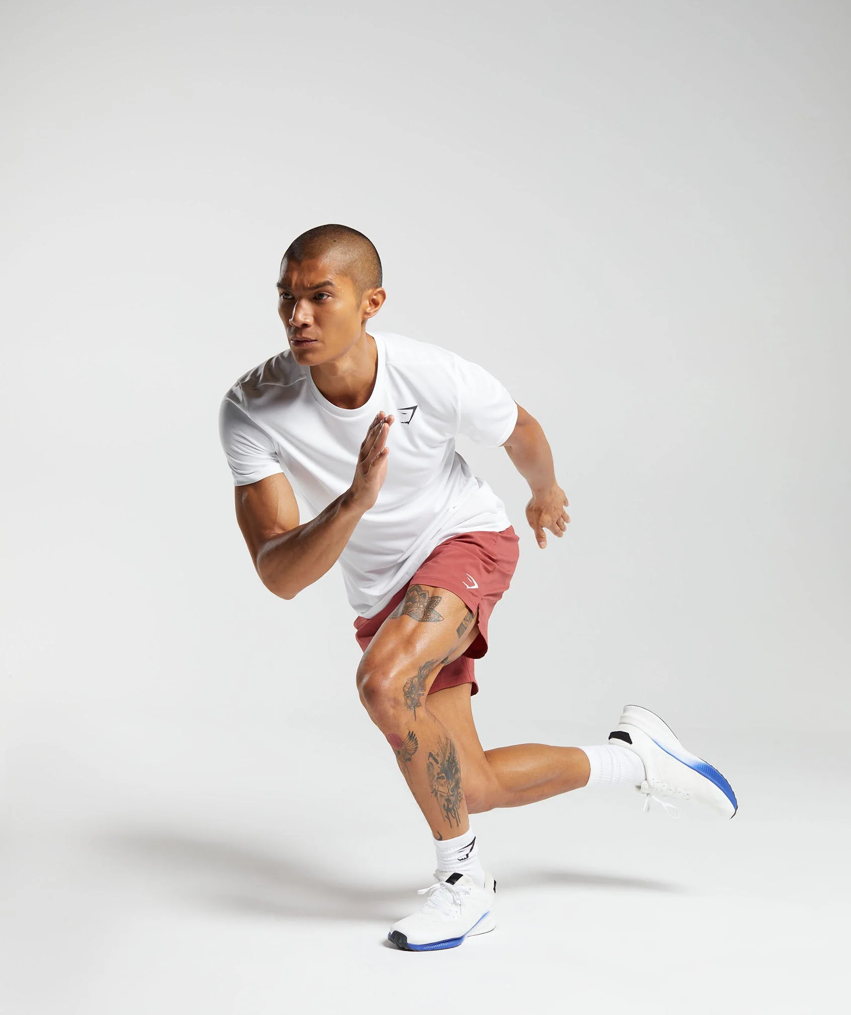 Gymshark Strike Shorts - Rust Red - Image 4