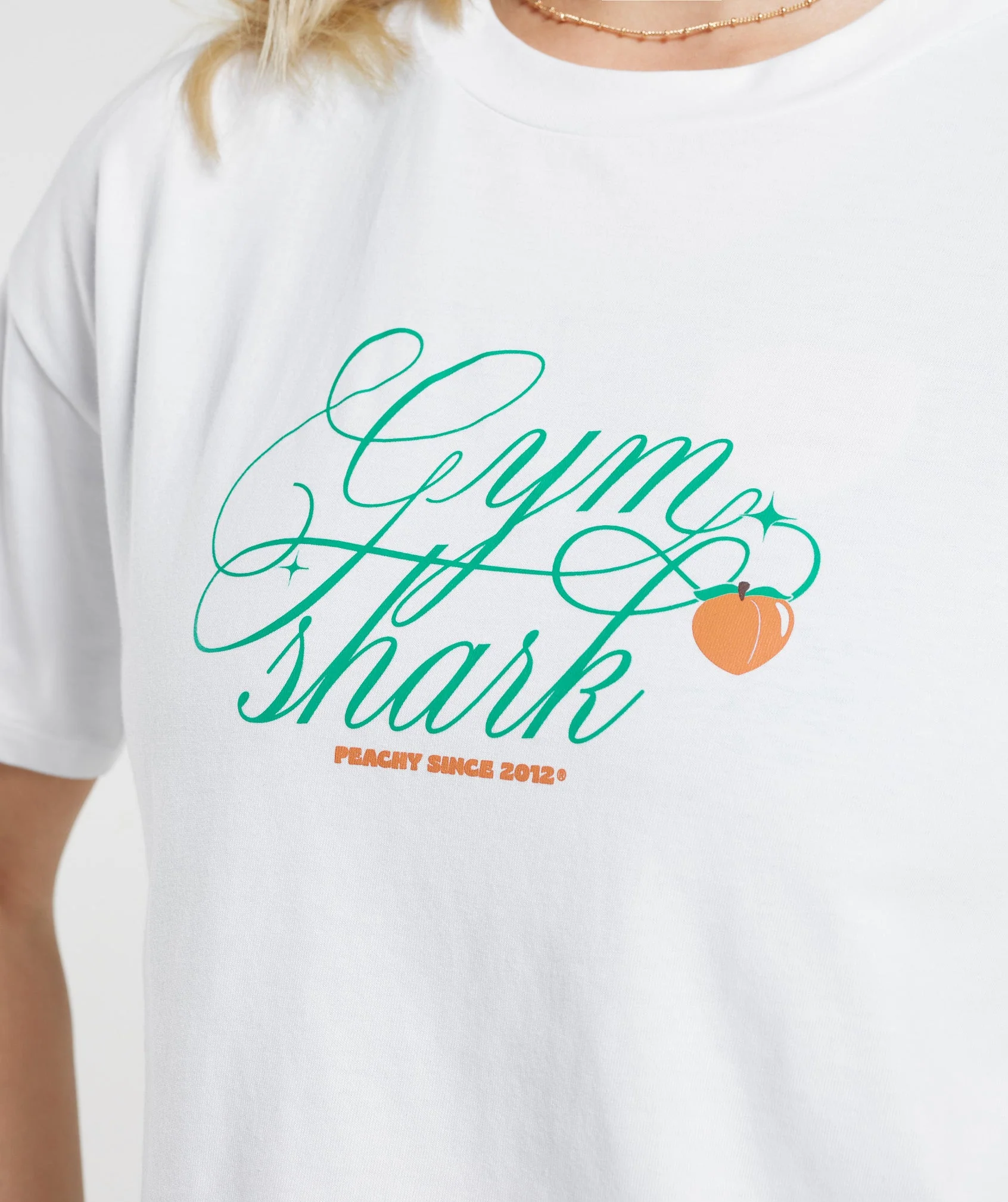 Gymshark Strong Peach Midi Top - White - Image 5