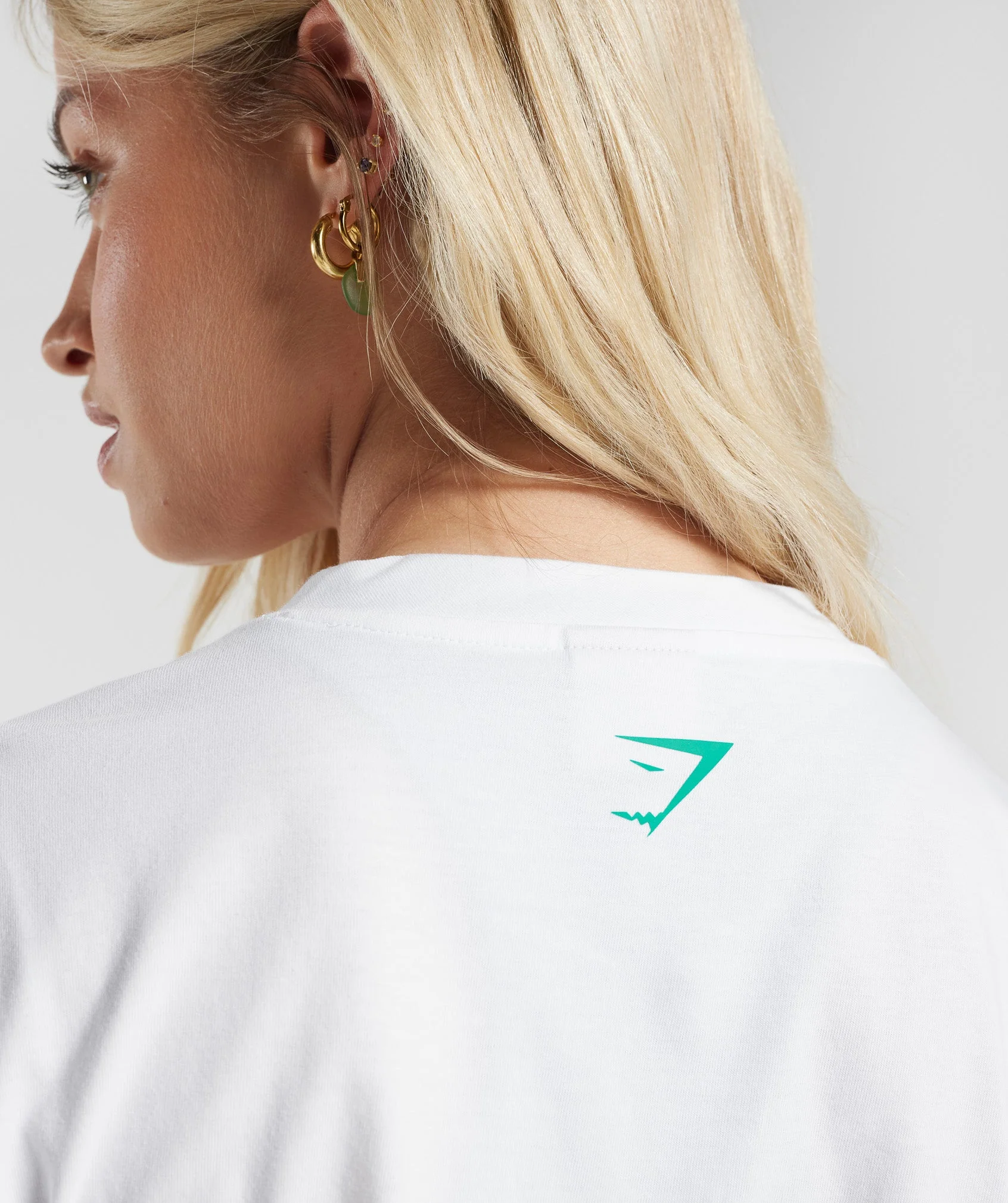 Gymshark Strong Peach Midi Top - White - Image 6