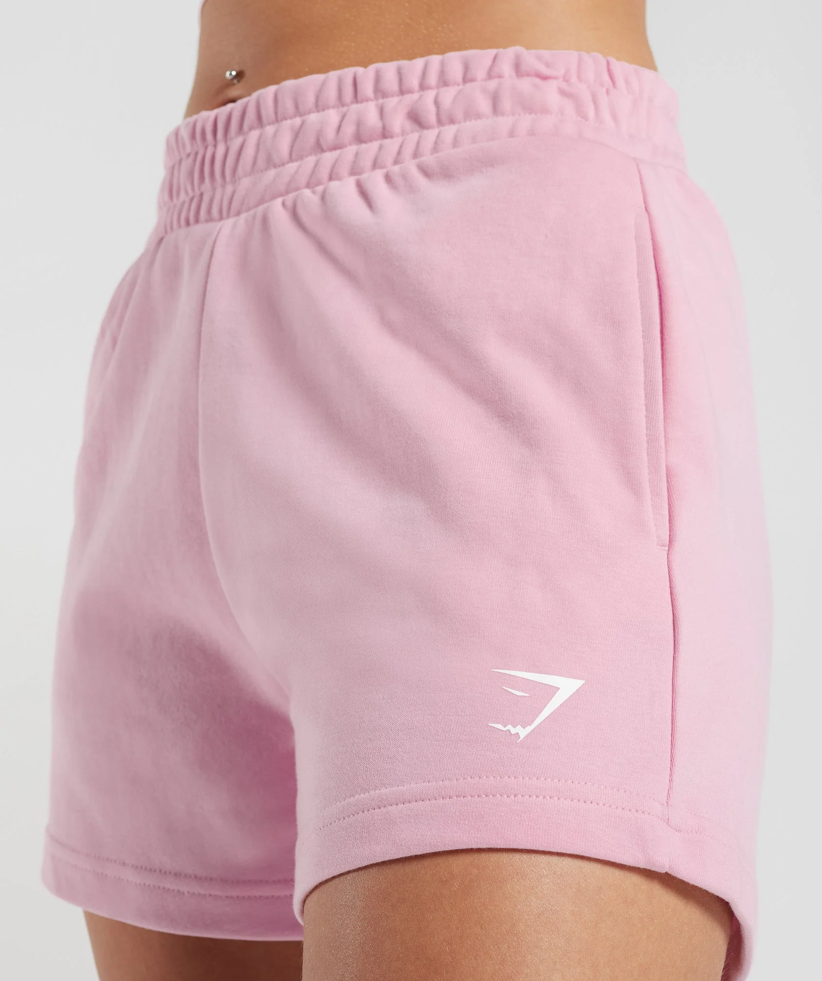 Gymshark Strong Peach Graphic Shorts - Candy Floss Pink - Image 5