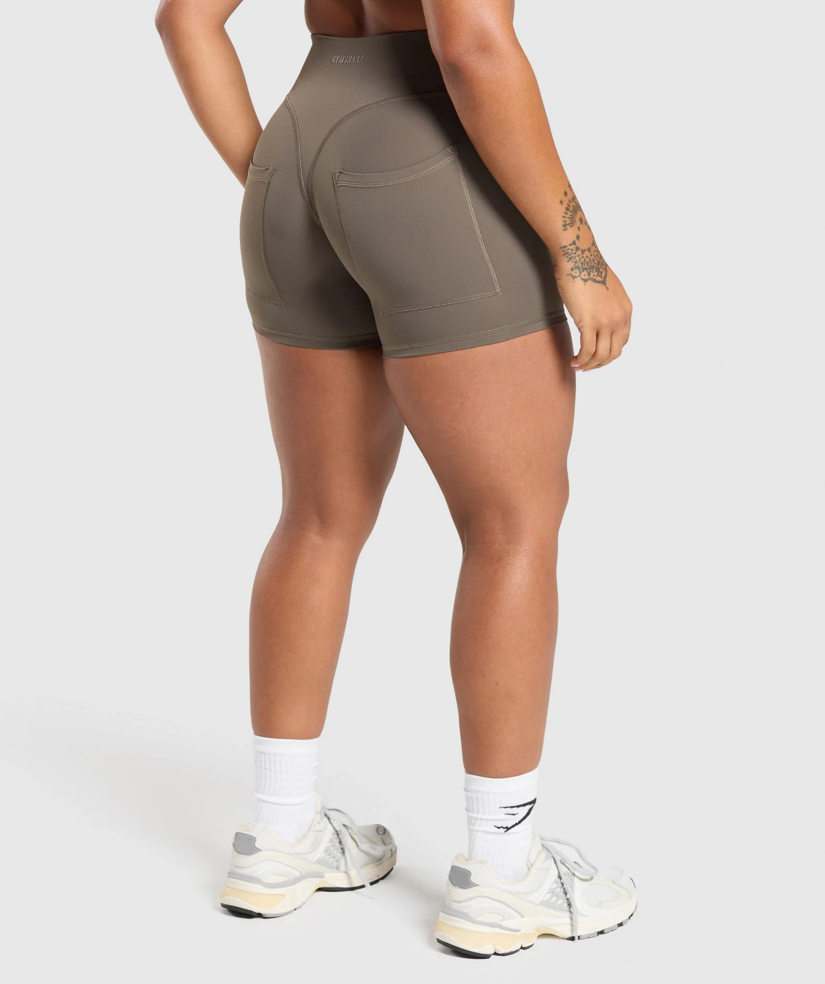 Gymshark Superset Pocket Shorts - Camo Brown - Image 2