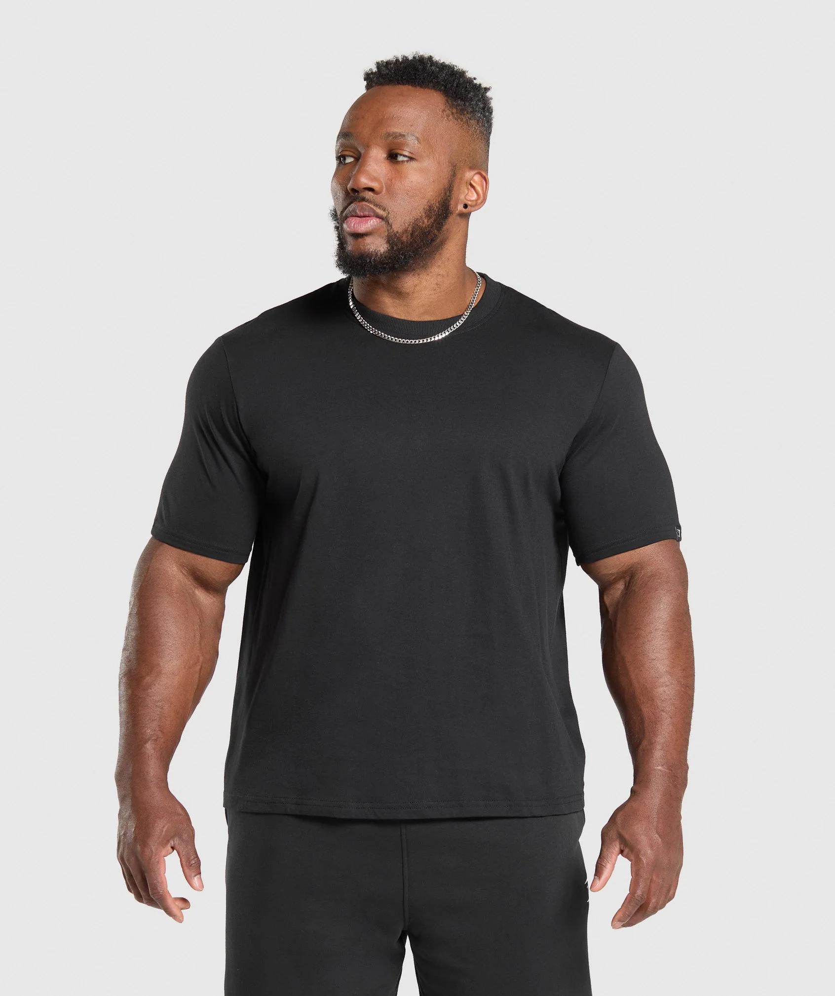 Gymshark T-Shirt 2 Pack - Black/Light Grey Marl - Image 6