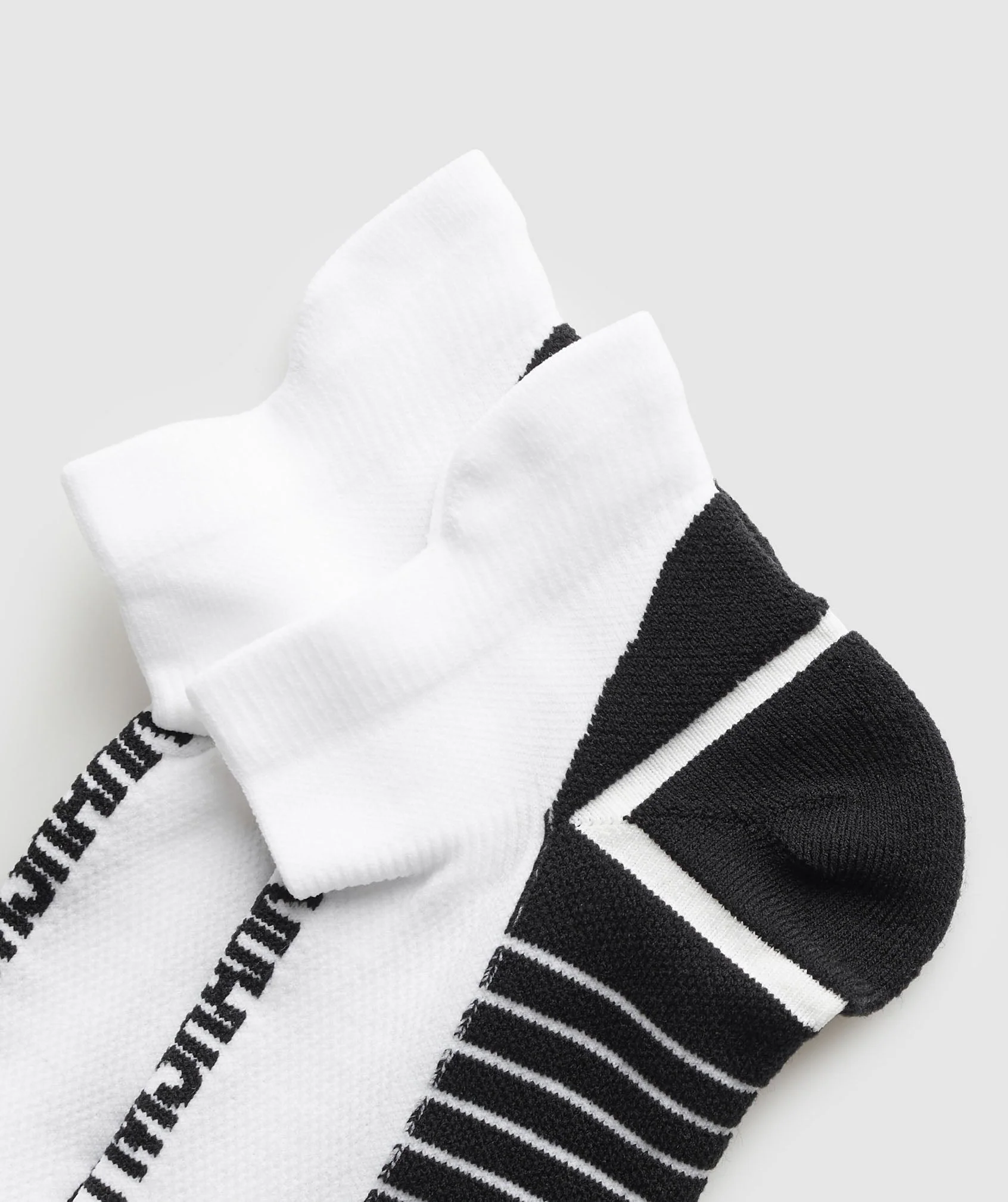 Gymshark Tab Running Socks - White/Black - Image 5