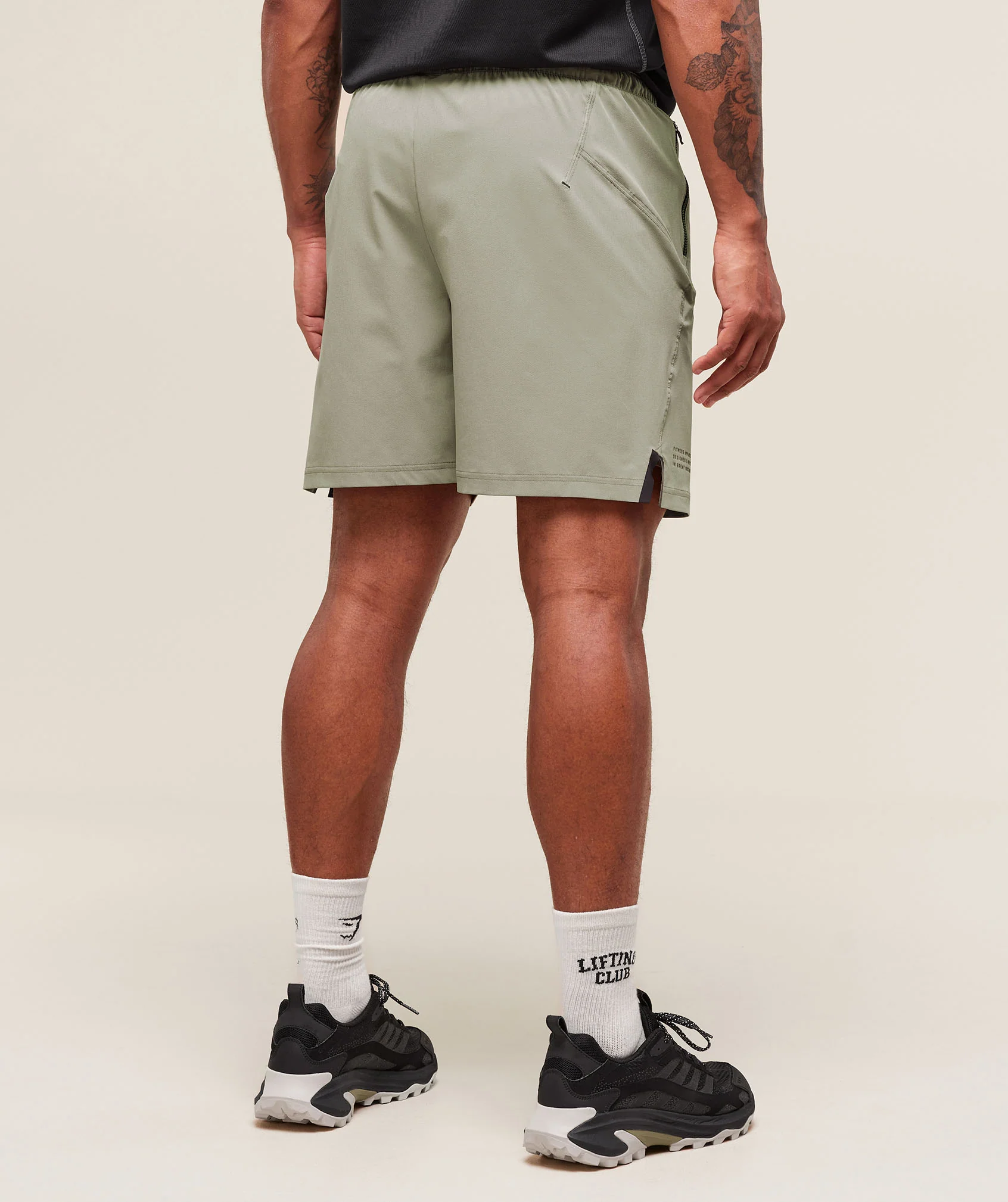 Gymshark Tactical 6" Shorts - Chalk Green - Image 3