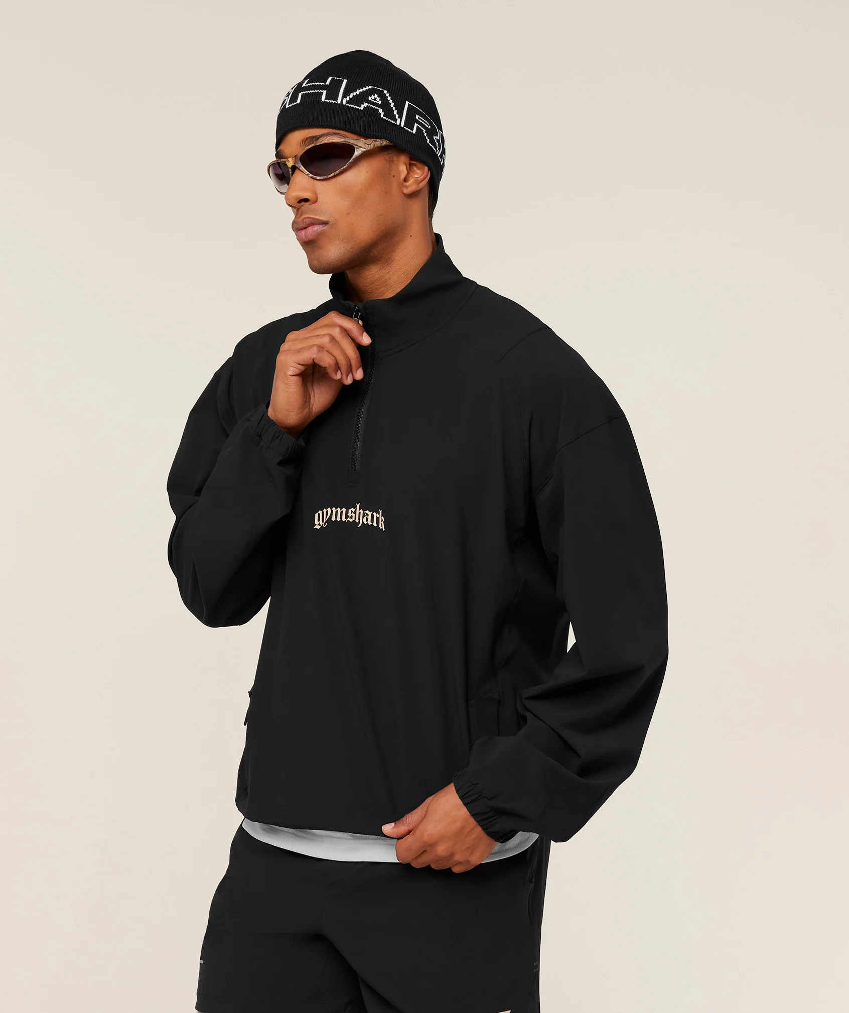 Gymshark Tactical Shell 1/4 Zip - Black - Image 4