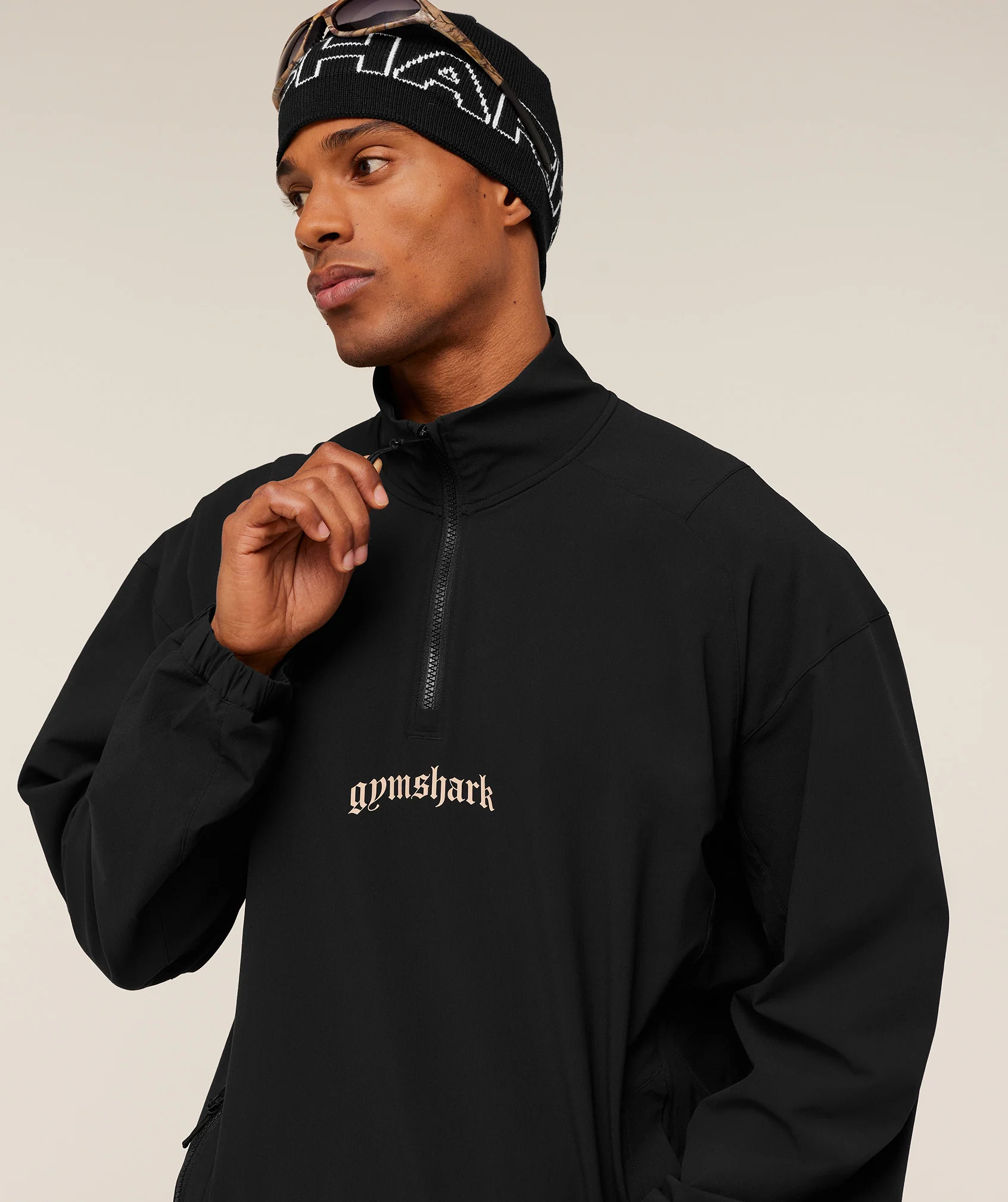 Gymshark Tactical Shell 1/4 Zip - Black - Image 7