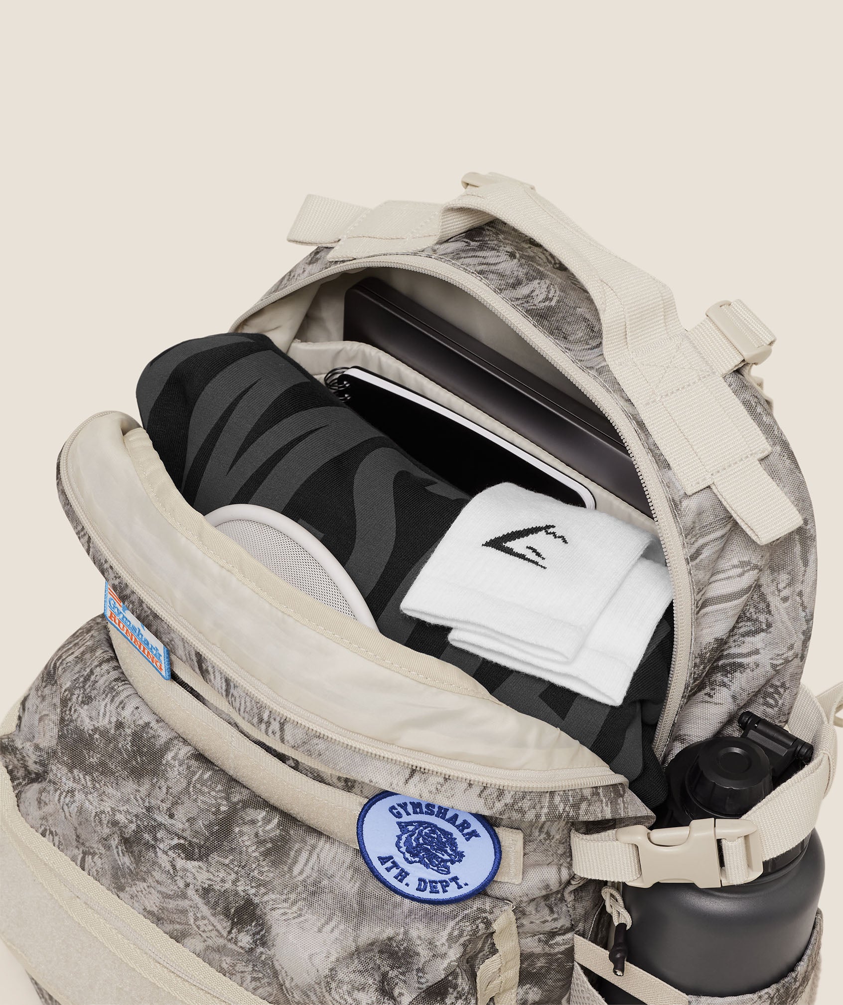 Gymshark Tactical Slouch Backpack - Pebble Grey - Image 3