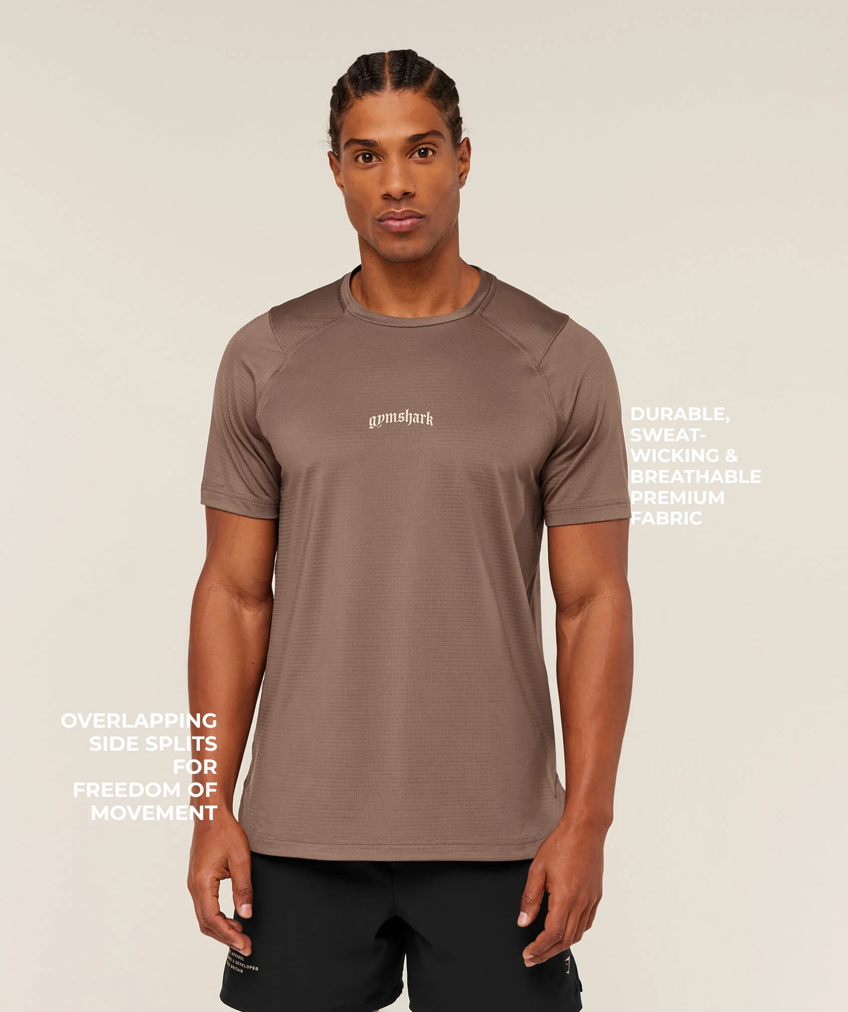 Gymshark Tactical T-Shirt - Soft Brown - Image 2