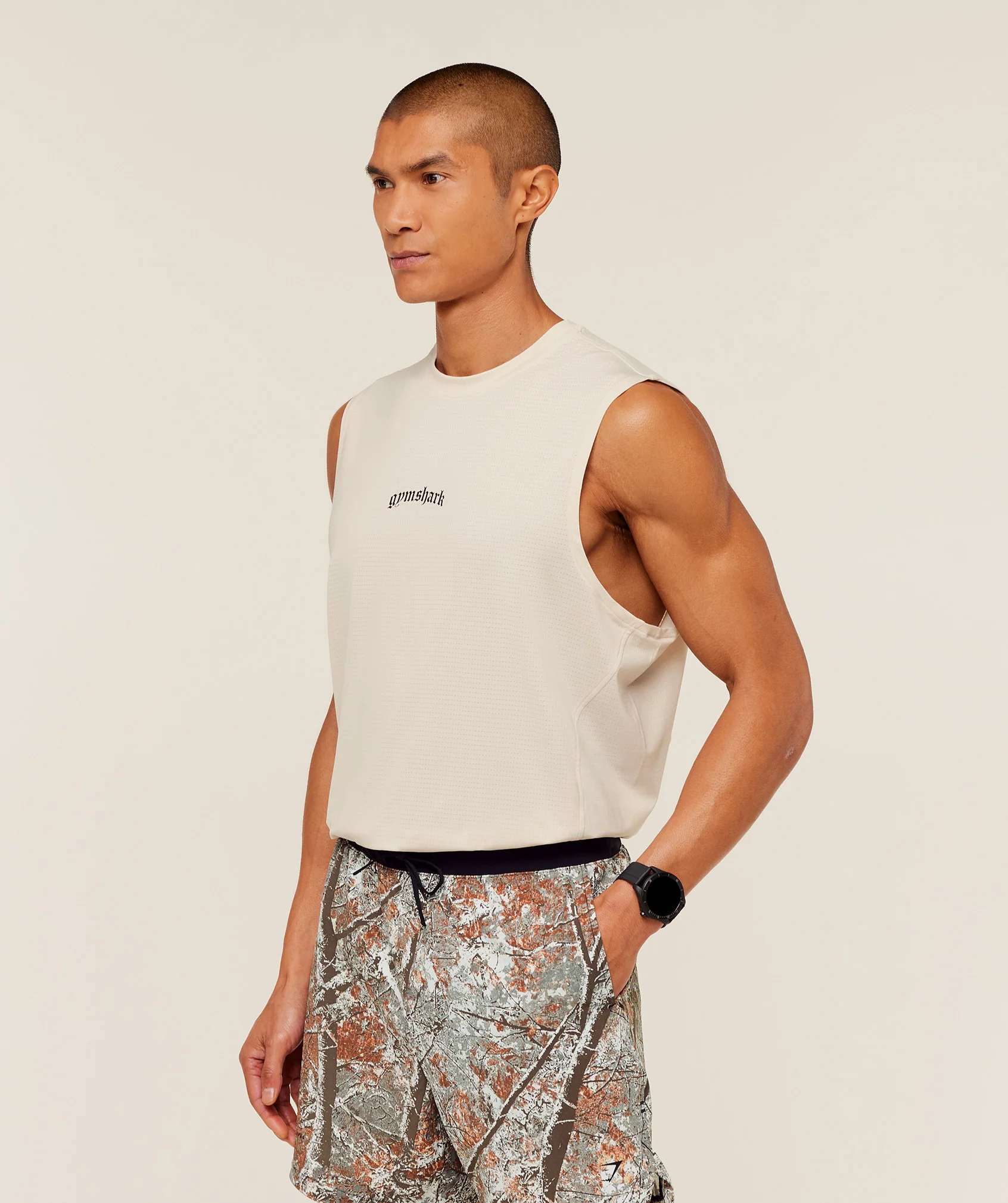 Gymshark Tactical Tank - Oat White - Image 6