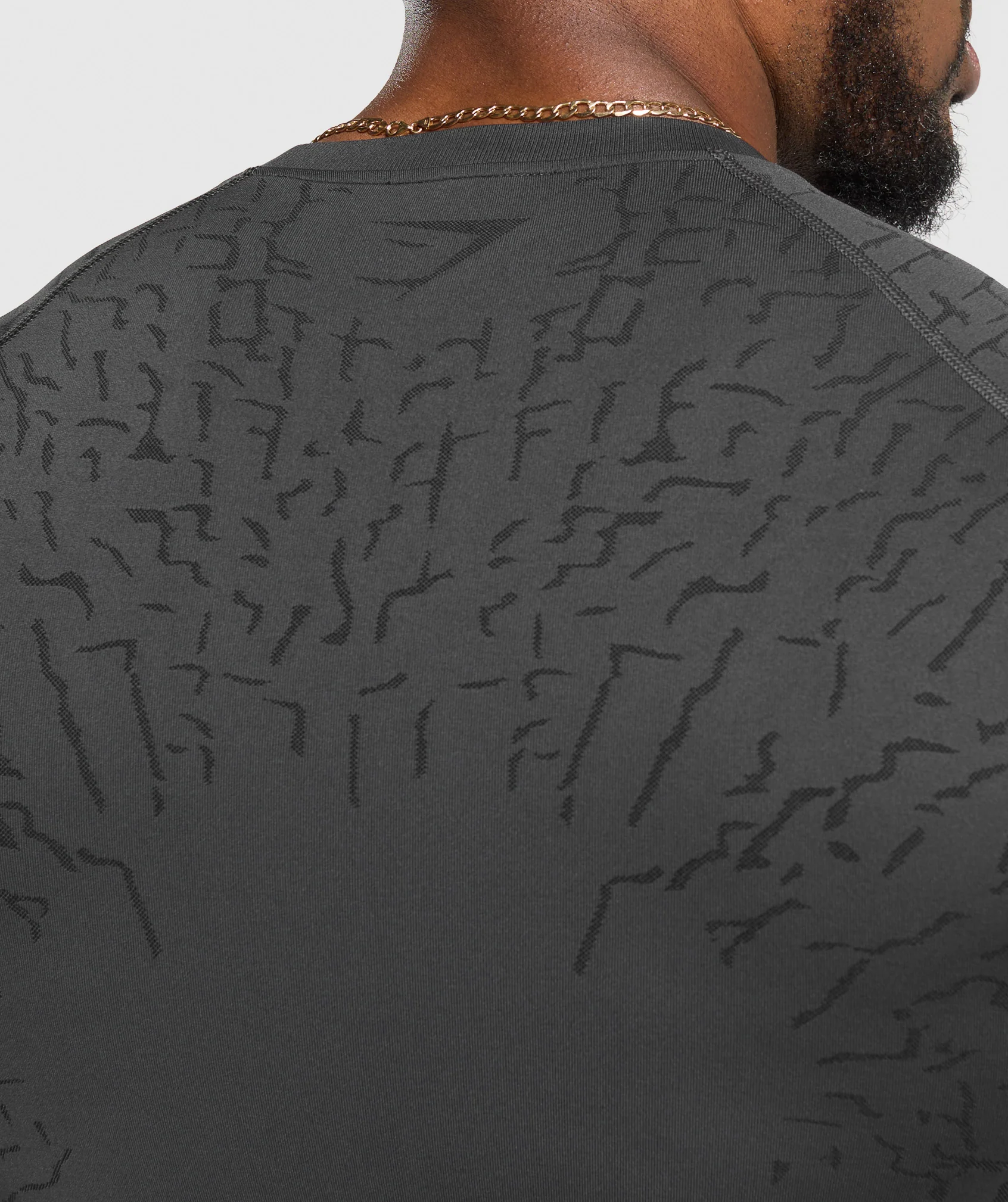 Gymshark Tectonic Seamless T Shirt - Asphalt Grey/Black - Image 5