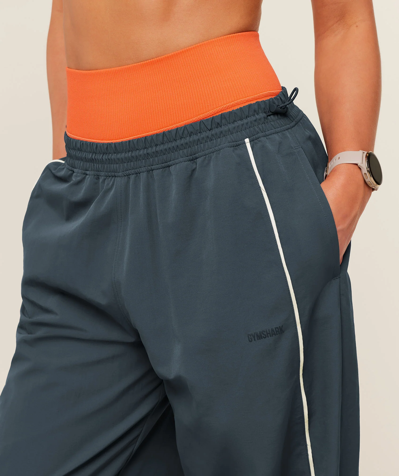 Gymshark To From Pants - Stealth Blue/Soft White - Image 5