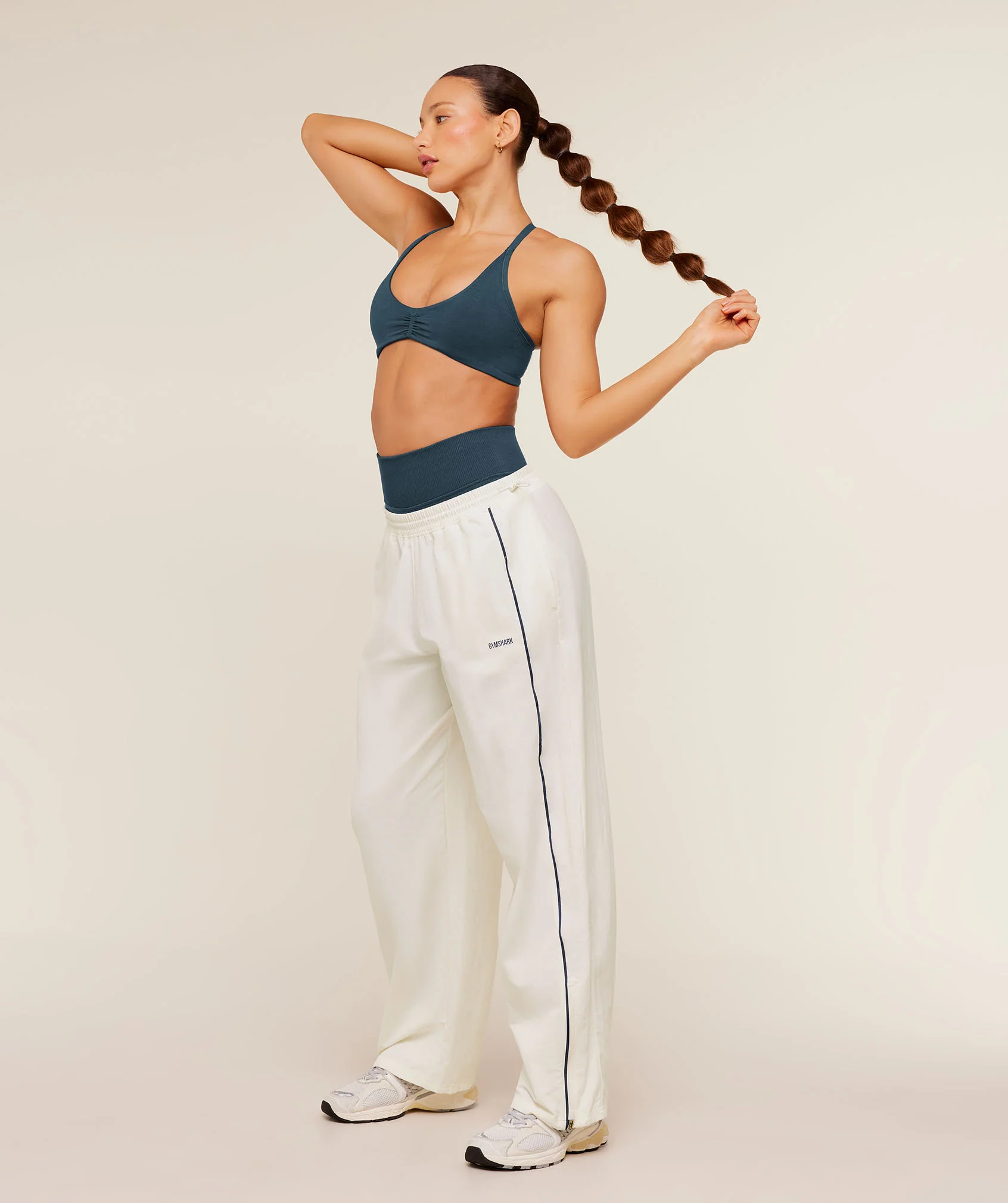 Gymshark To From Pants - Soft White/Stealth Blue - Image 7