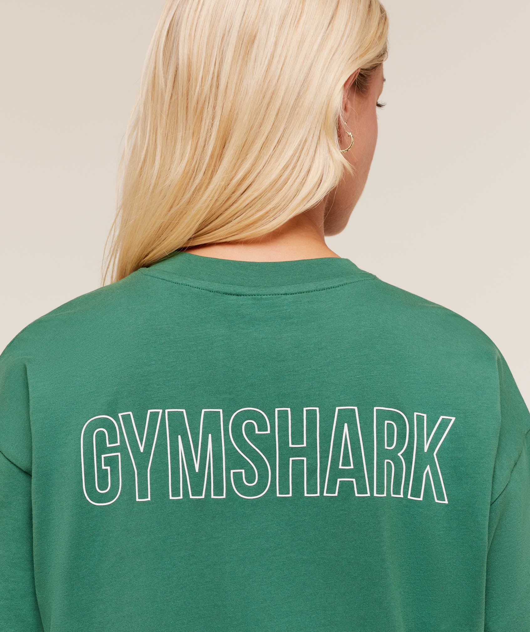 Gymshark Trace Graphic Oversized T-Shirt - Lift Green - Image 5
