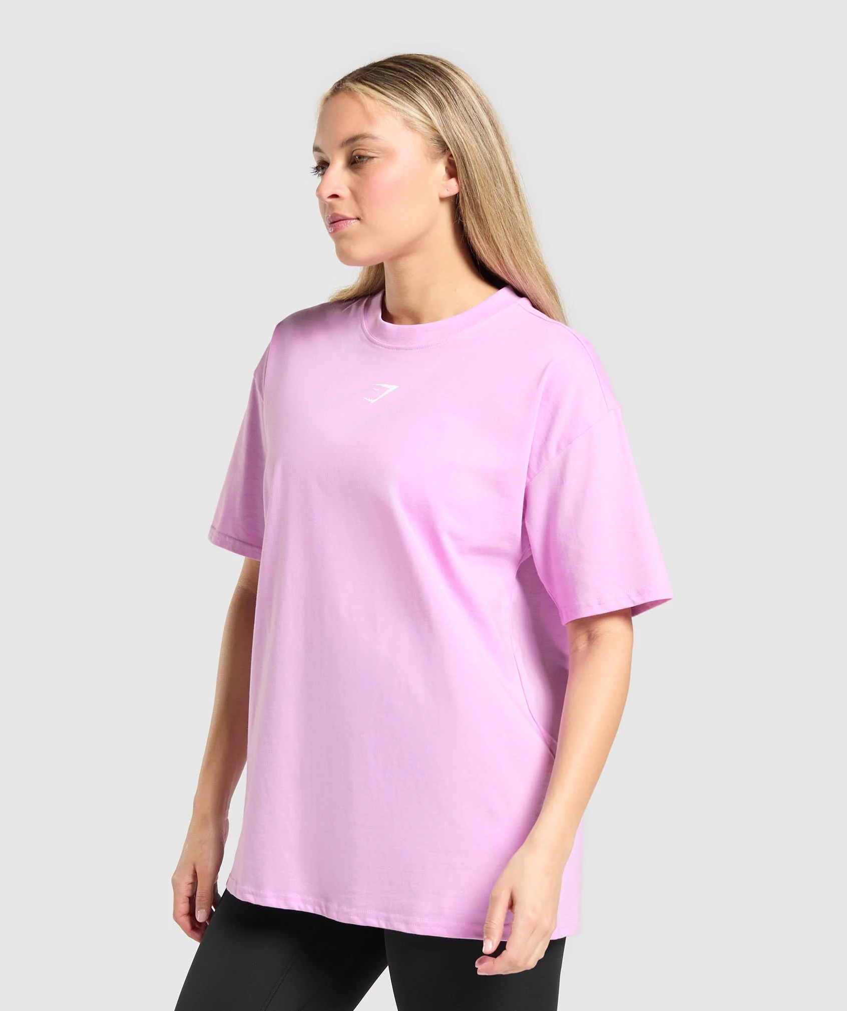 Gymshark Trace Graphic Oversized T-Shirt - Sour Pink - Image 3