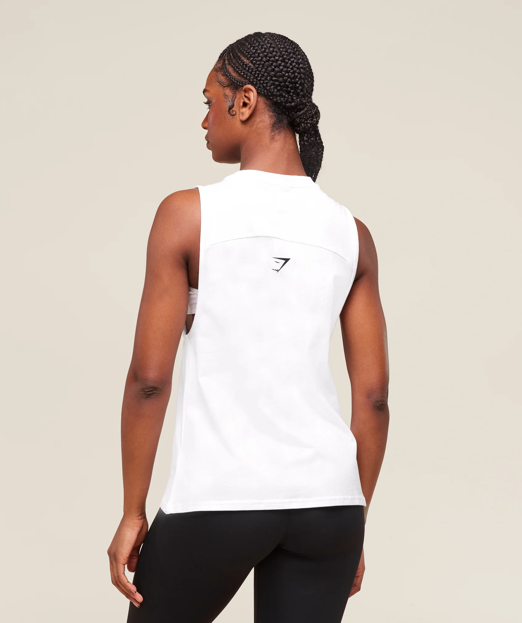 Gymshark Trace Graphic Tank - White - Image 2