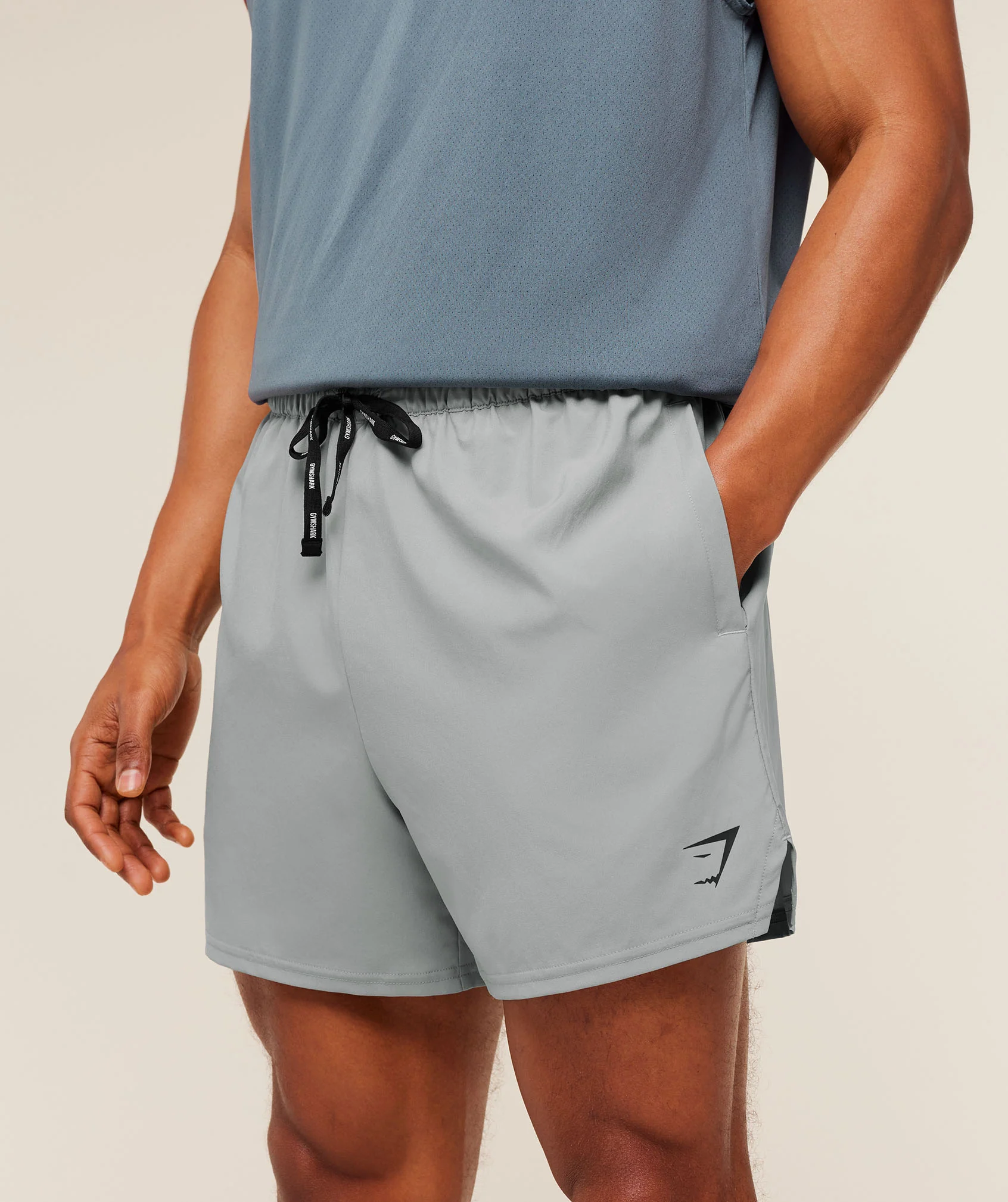 Gymshark Train 5" Shorts - Smokey Grey - Image 5