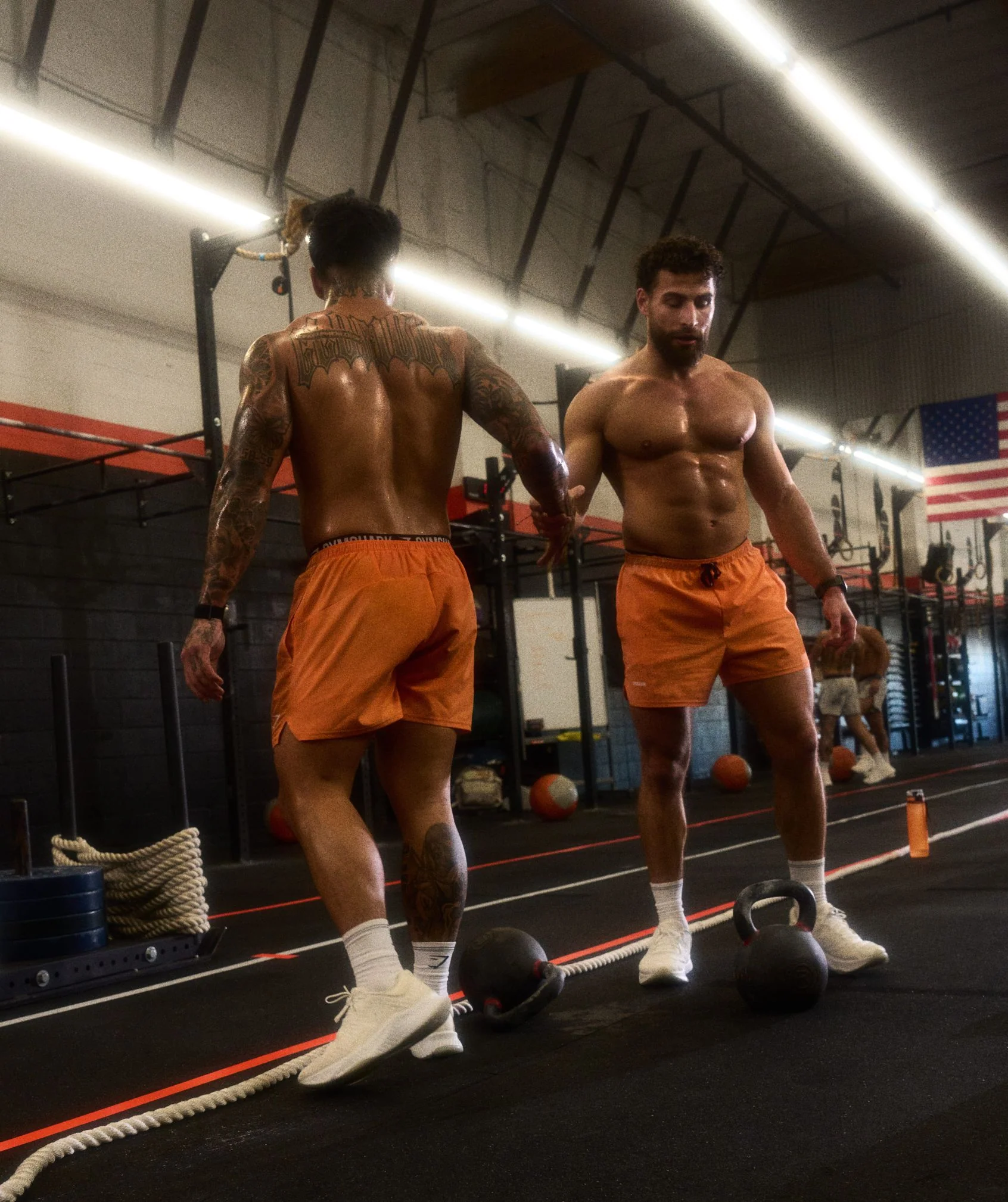 Gymshark Train 5" Shorts - Dayglow Peach - Image 7