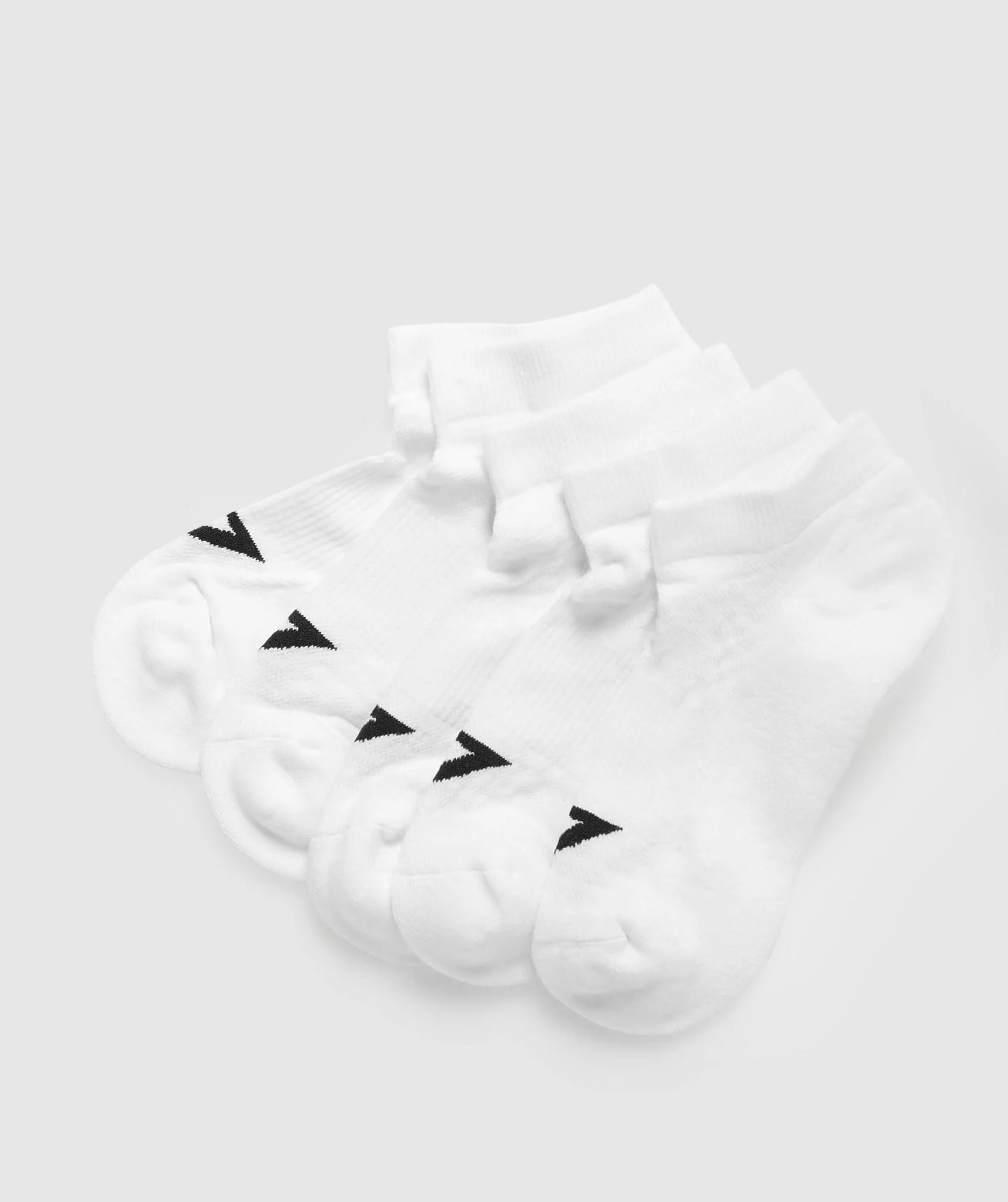 Gymshark Ankle Socks 5pk - White - Image 2