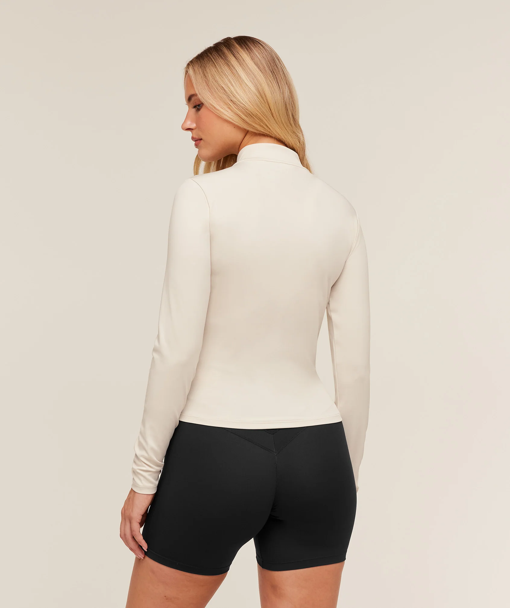 Gymshark Training 1/4 Zip Pullover - GS Oat White - Image 2