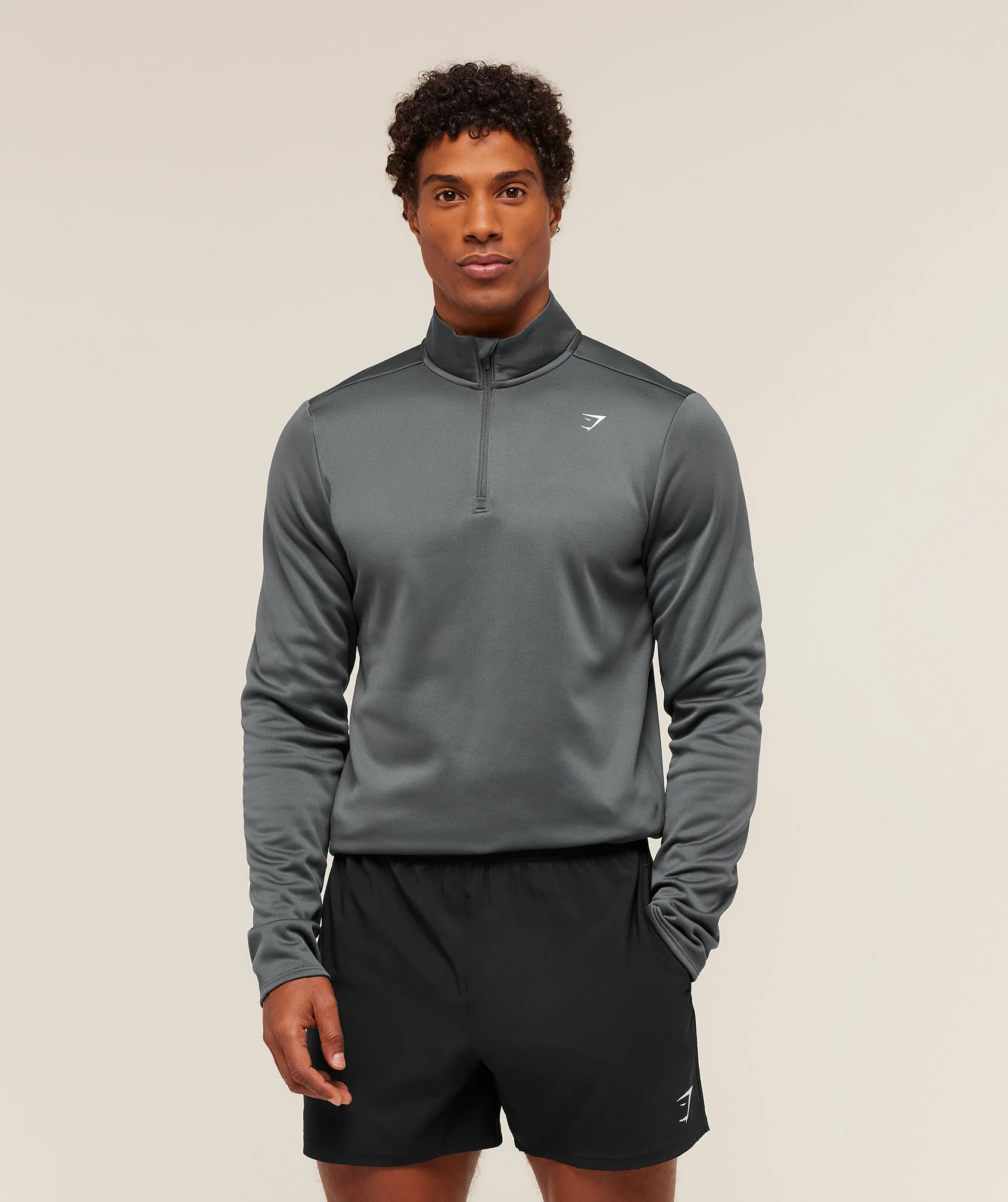 Gymshark Training 1/4 Zip - Graphite Grey - Image 3
