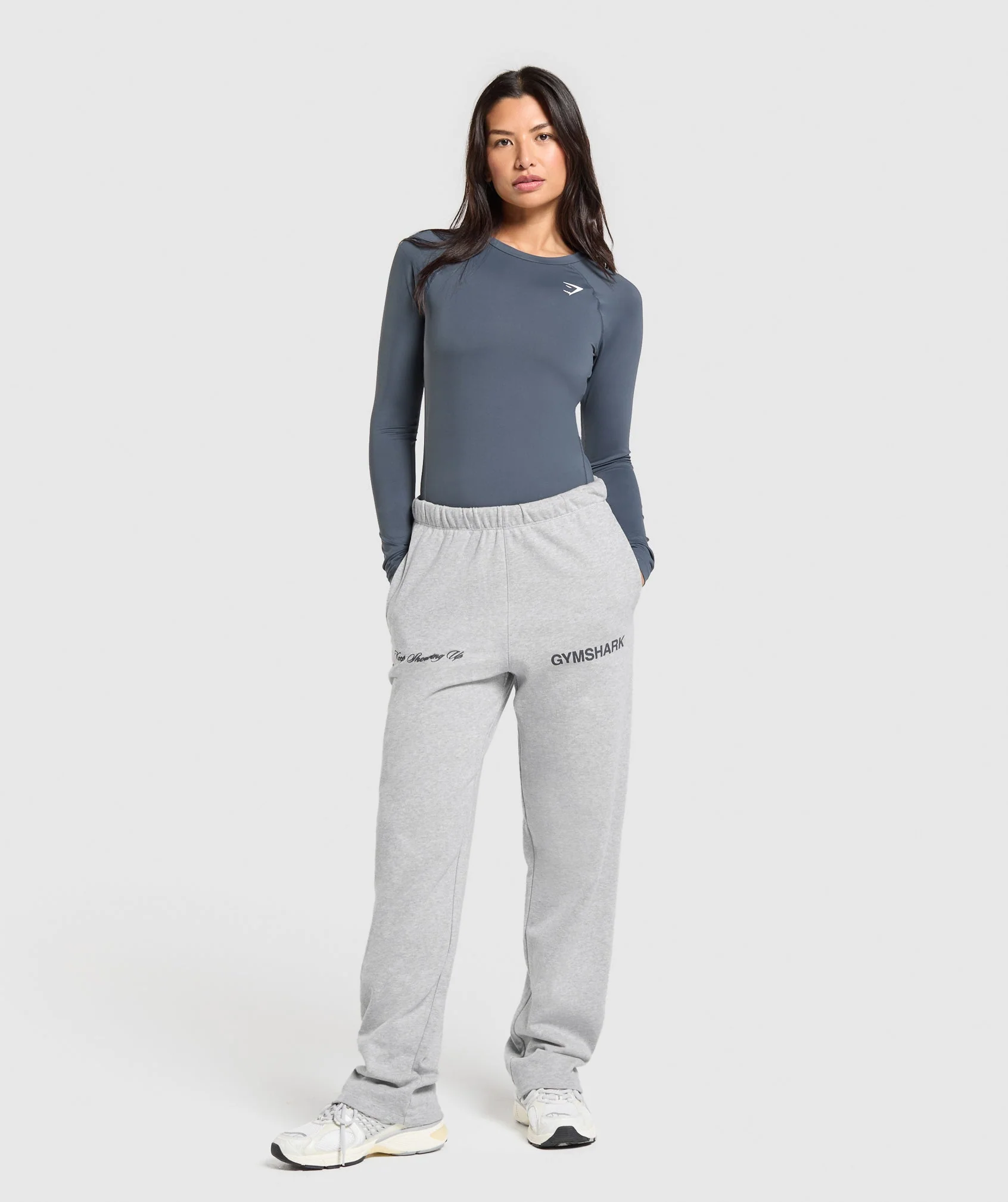 Gymshark Training Baselayer Long Sleeve Top - Titanium Blue - Image 4