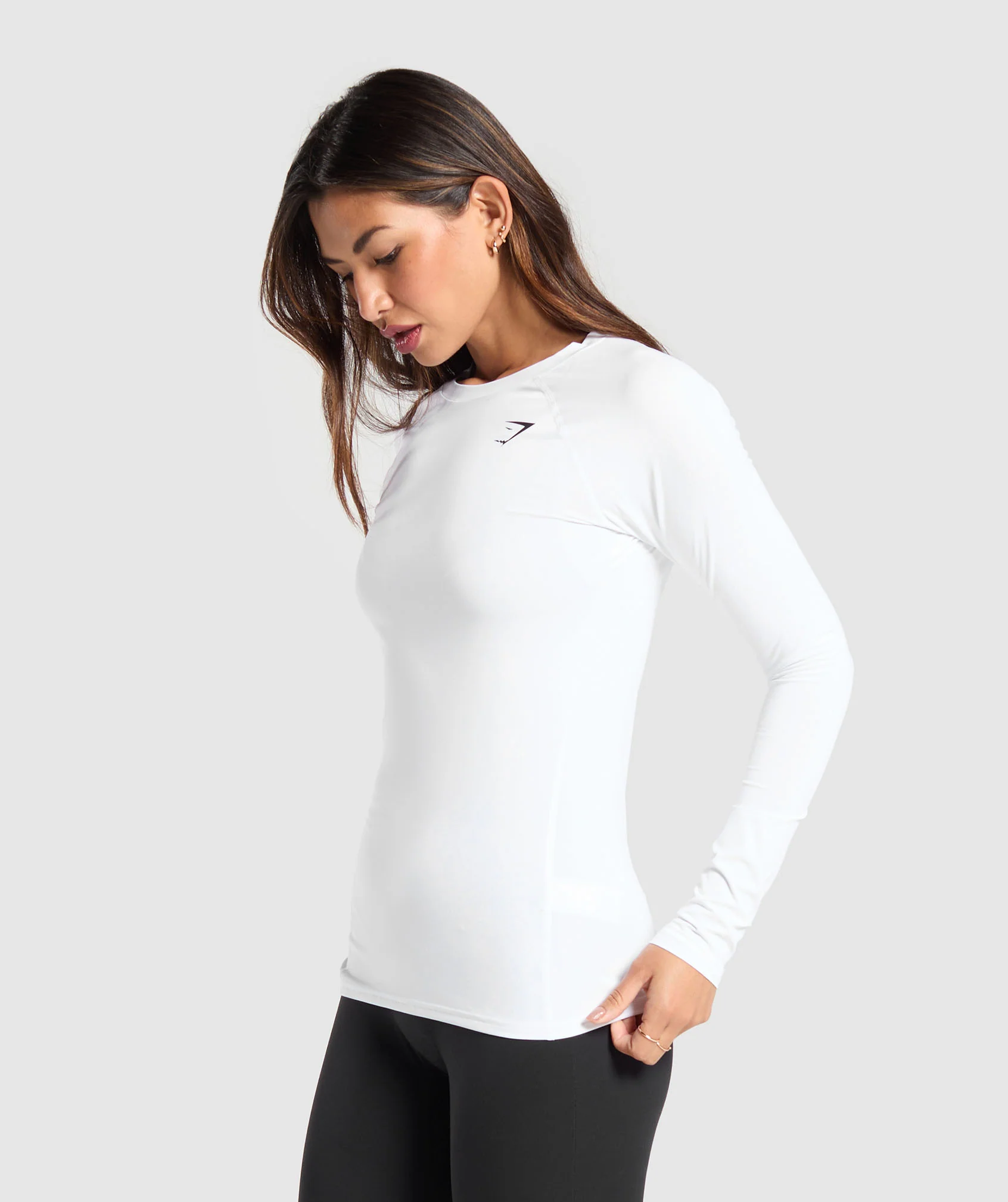 Gymshark Training Baselayer Long Sleeve Top - White - Image 3