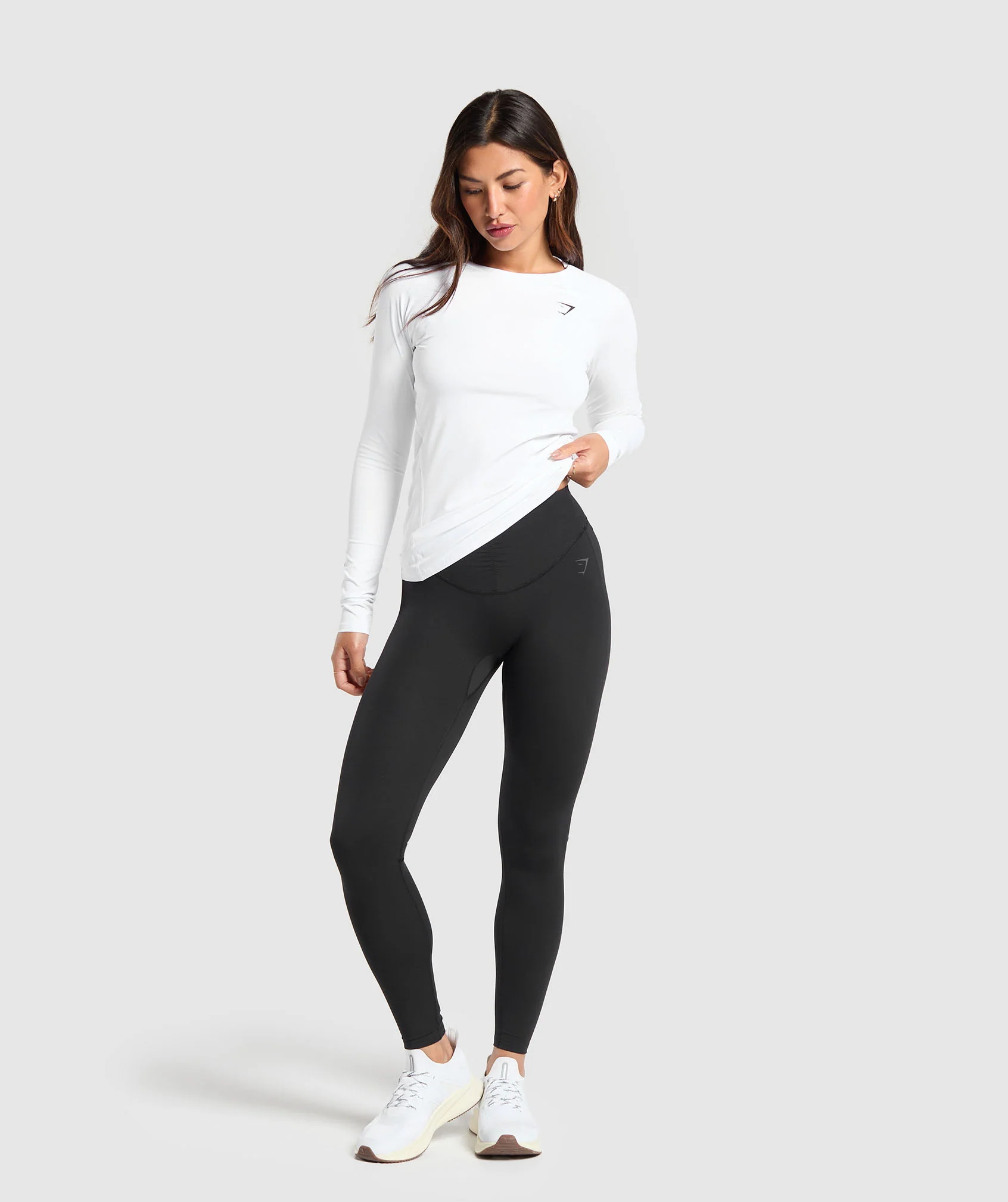Gymshark Training Baselayer Long Sleeve Top - White - Image 5