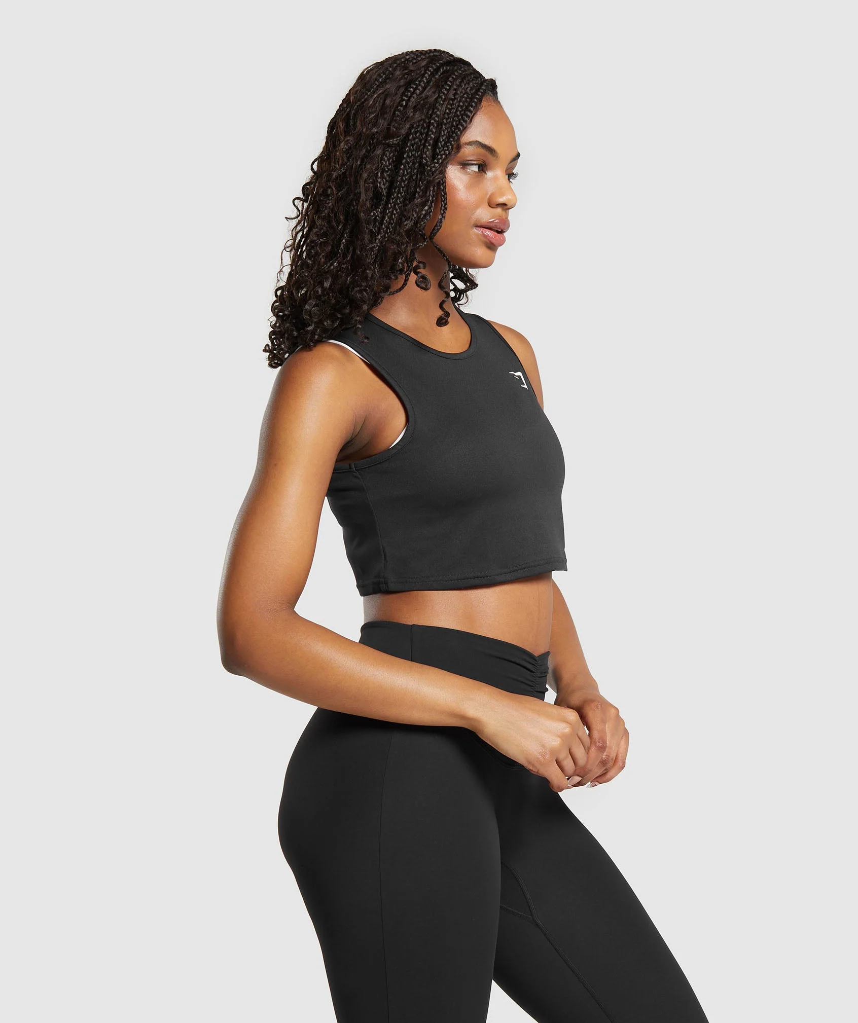 Gymshark Training Crop Tank - Black - Image 3