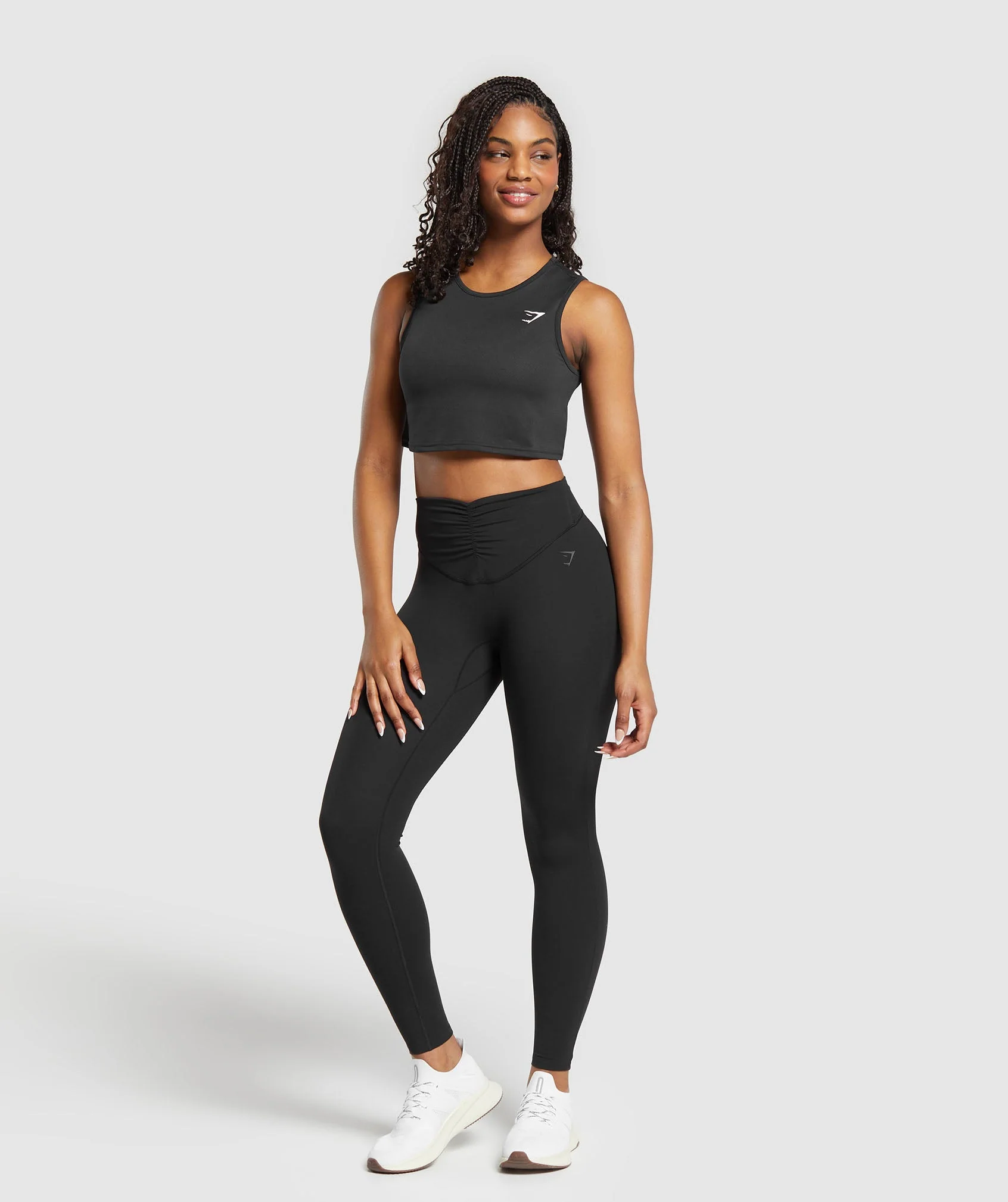 Gymshark Training Crop Tank - Black - Image 4