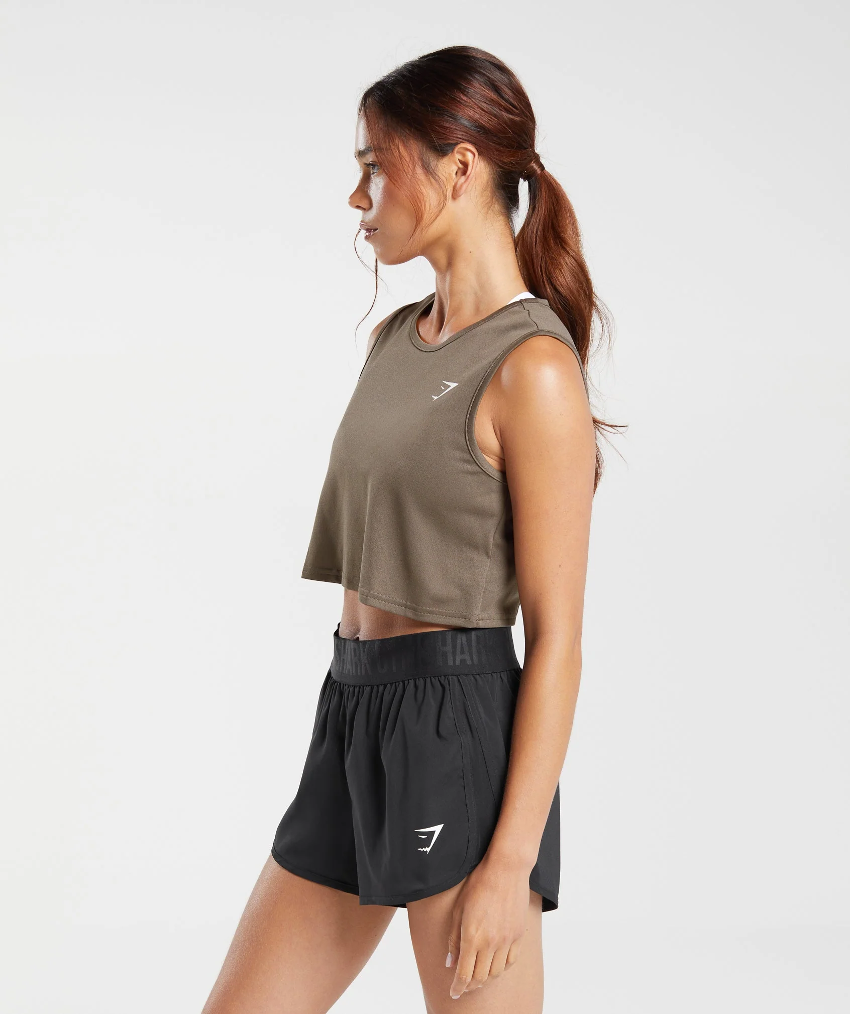 Gymshark Training Crop Tank - Camo Brown - Image 3