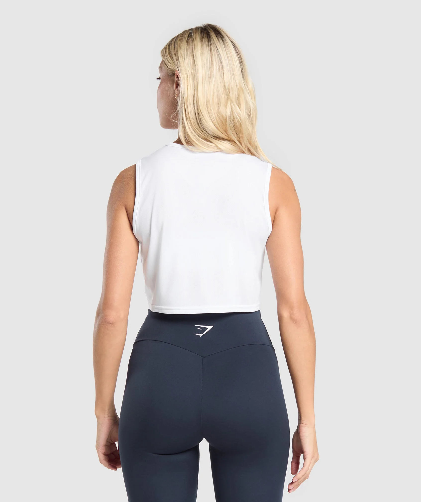 Gymshark Training Crop Tank - White - Image 2