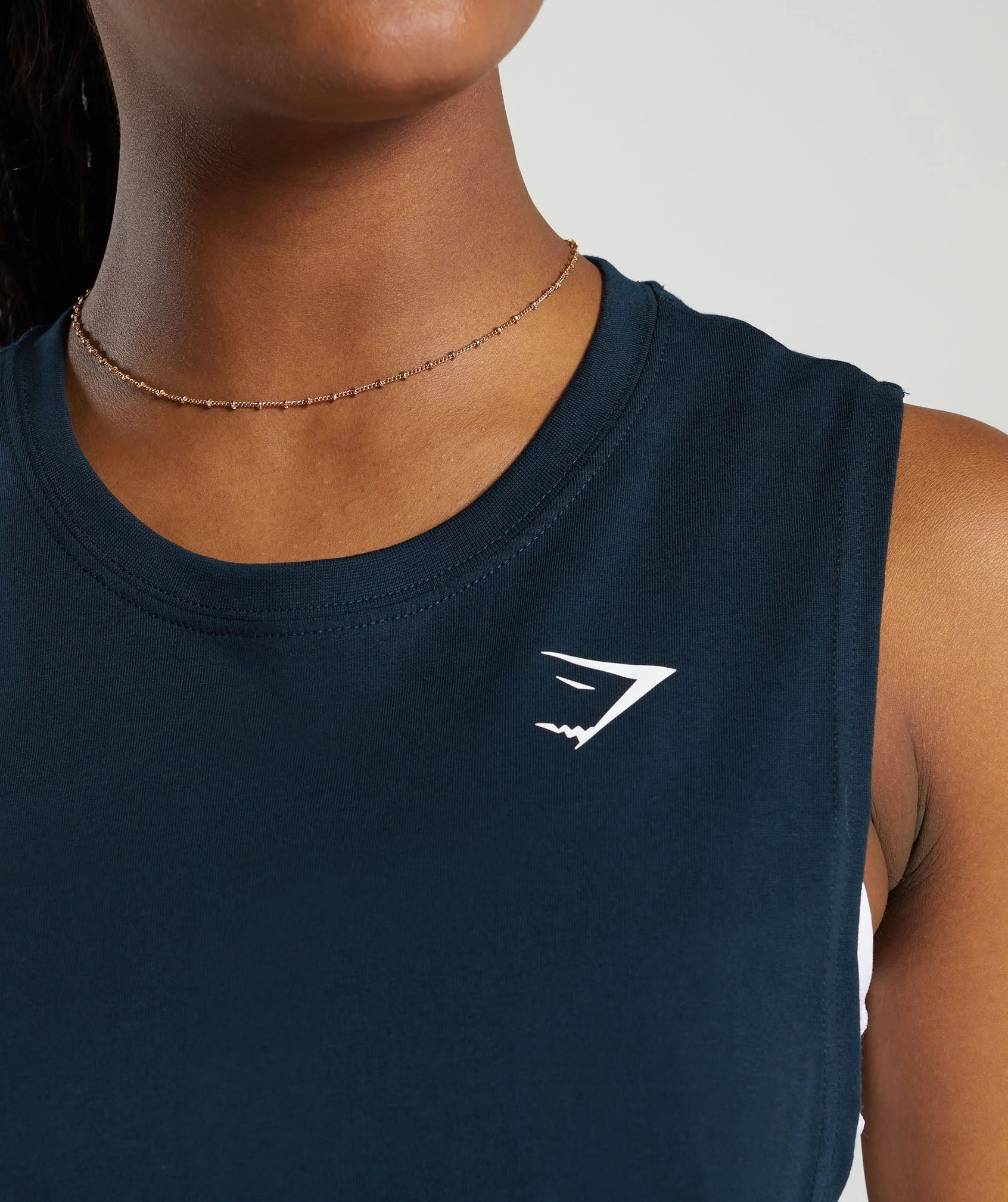 Gymshark Training Drop Arm Tank - Navy - Image 5