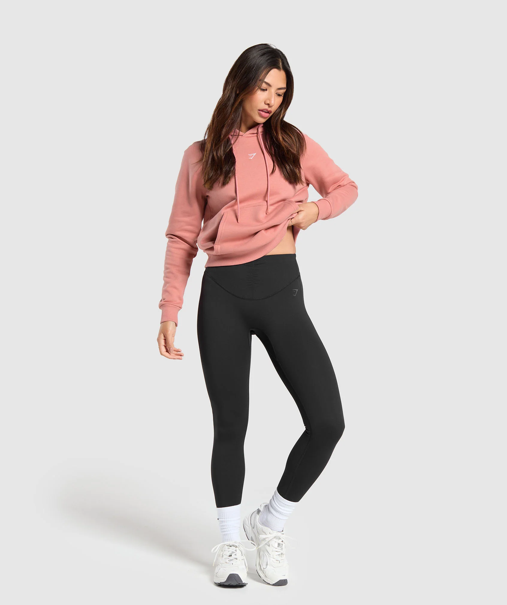 Gymshark Training Fleece Regular Hoodie - Classic Pink - Image 4