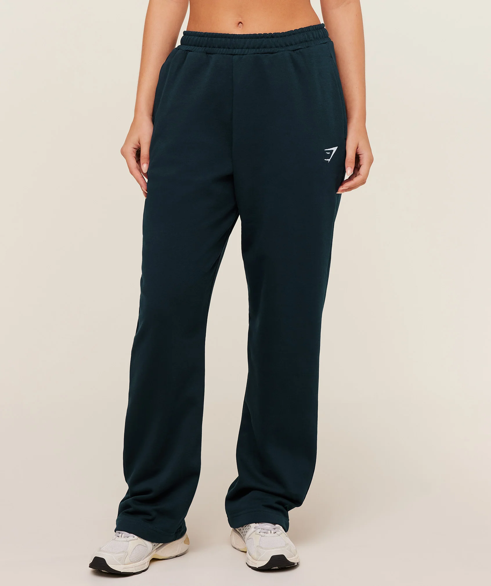 Gymshark Training Fleece Straight Leg Regular Joggers - Deep Petrol Blue - Image 2