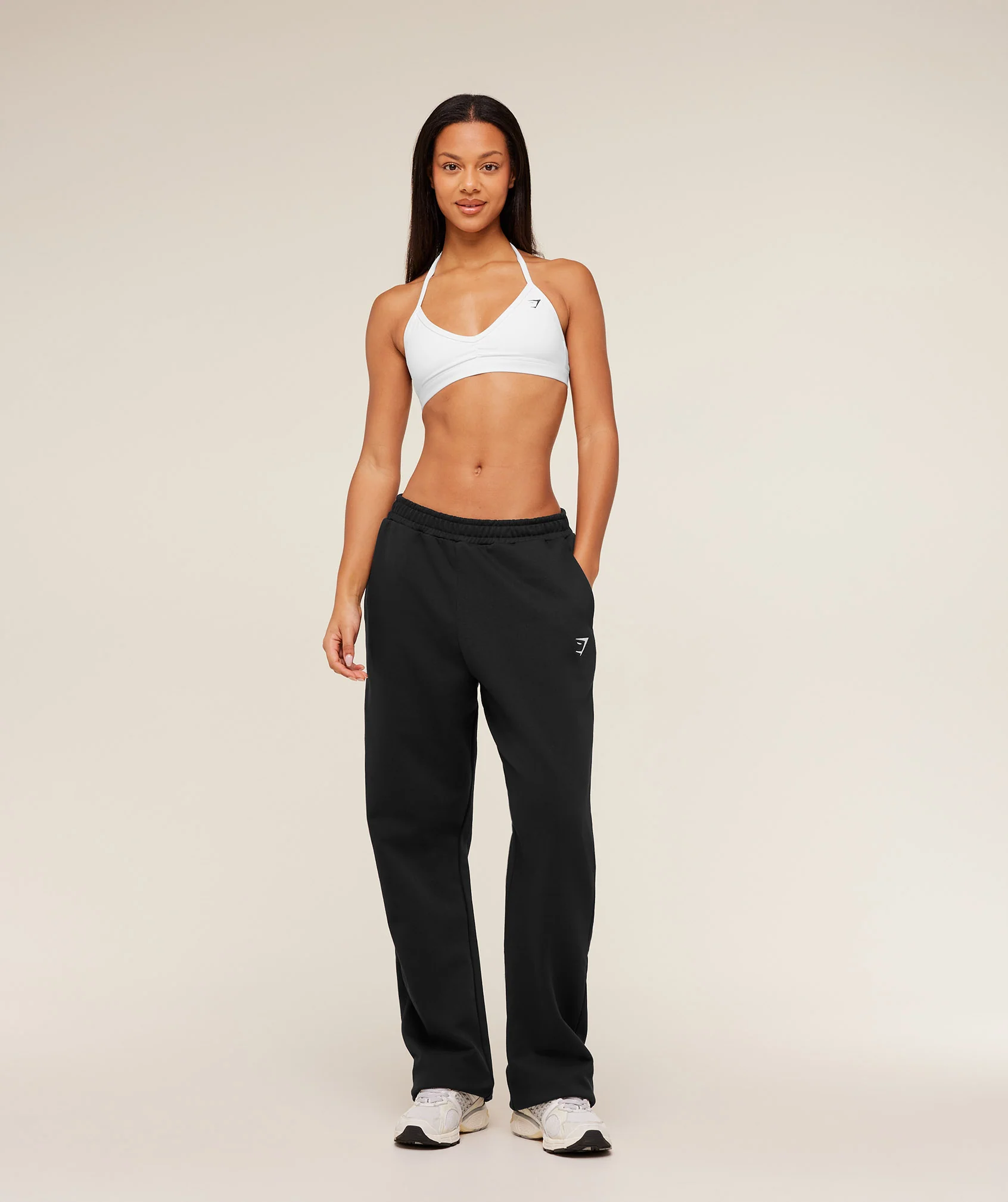 Gymshark Training Fleece Straight Leg Tall Pants - Black - Image 4