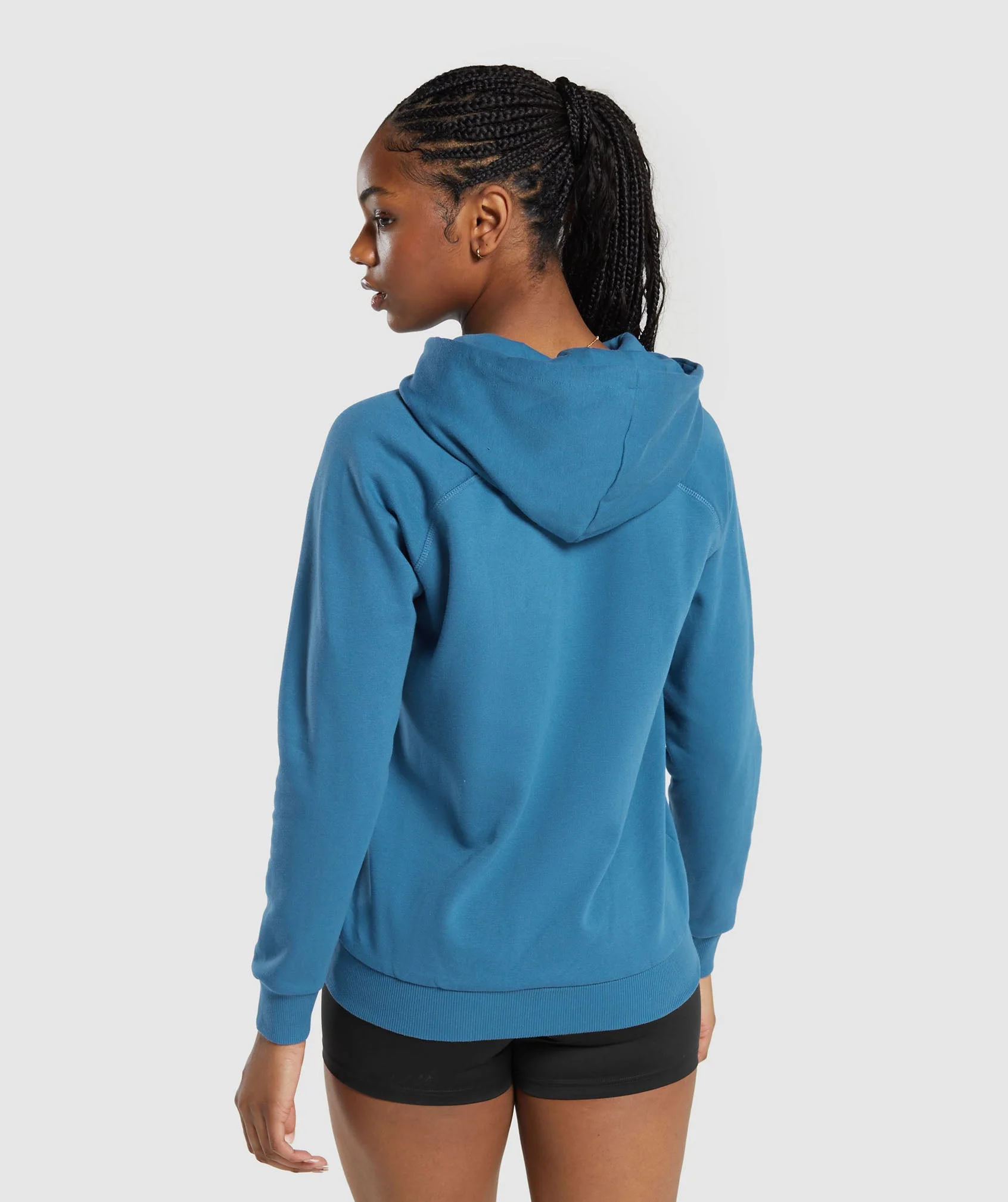 Gymshark Training Fleece Zip Hoodie - Utility Blue - Image 2