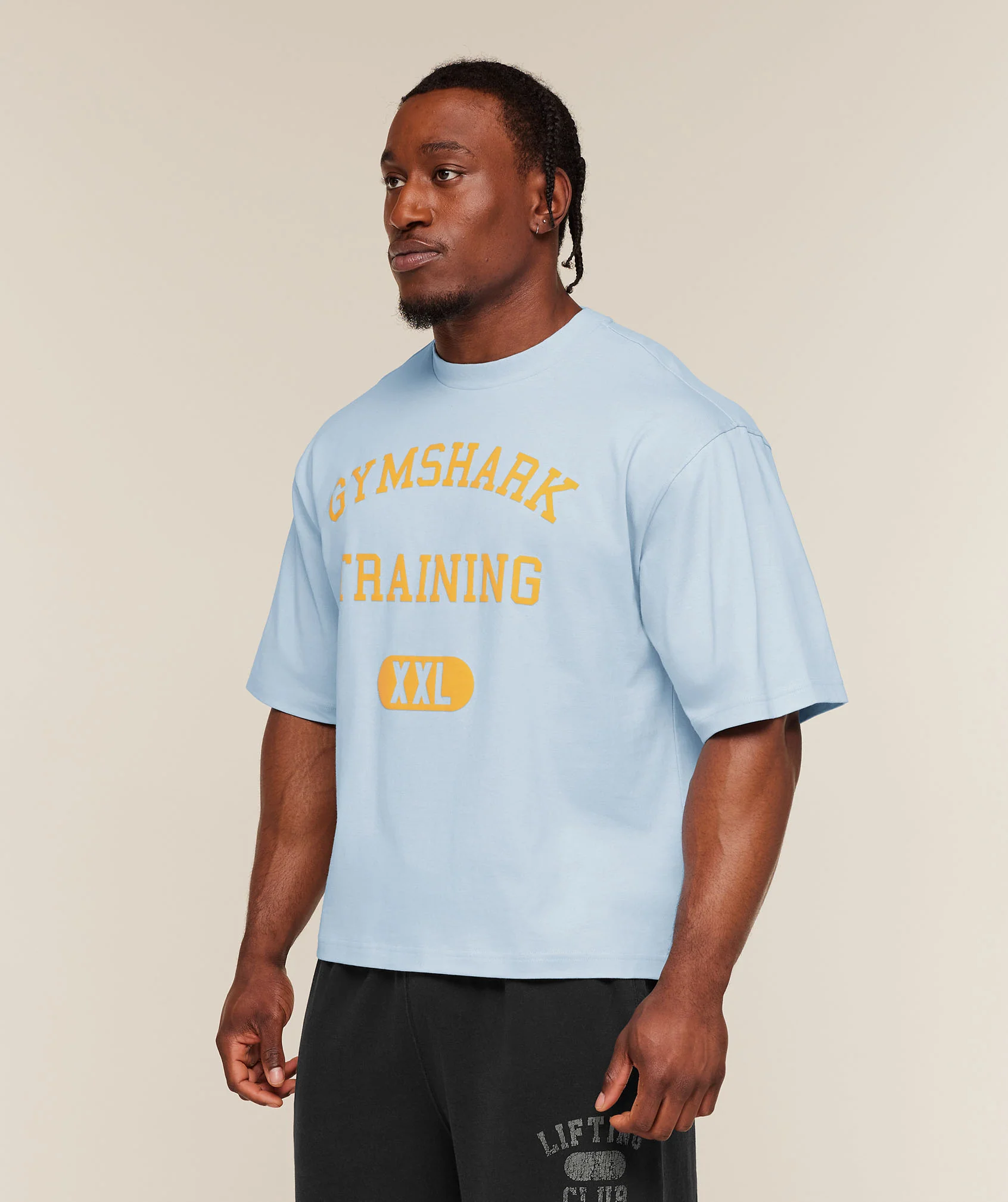 Gymshark Training Graphic T-Shirt - Chilled Blue - Image 3