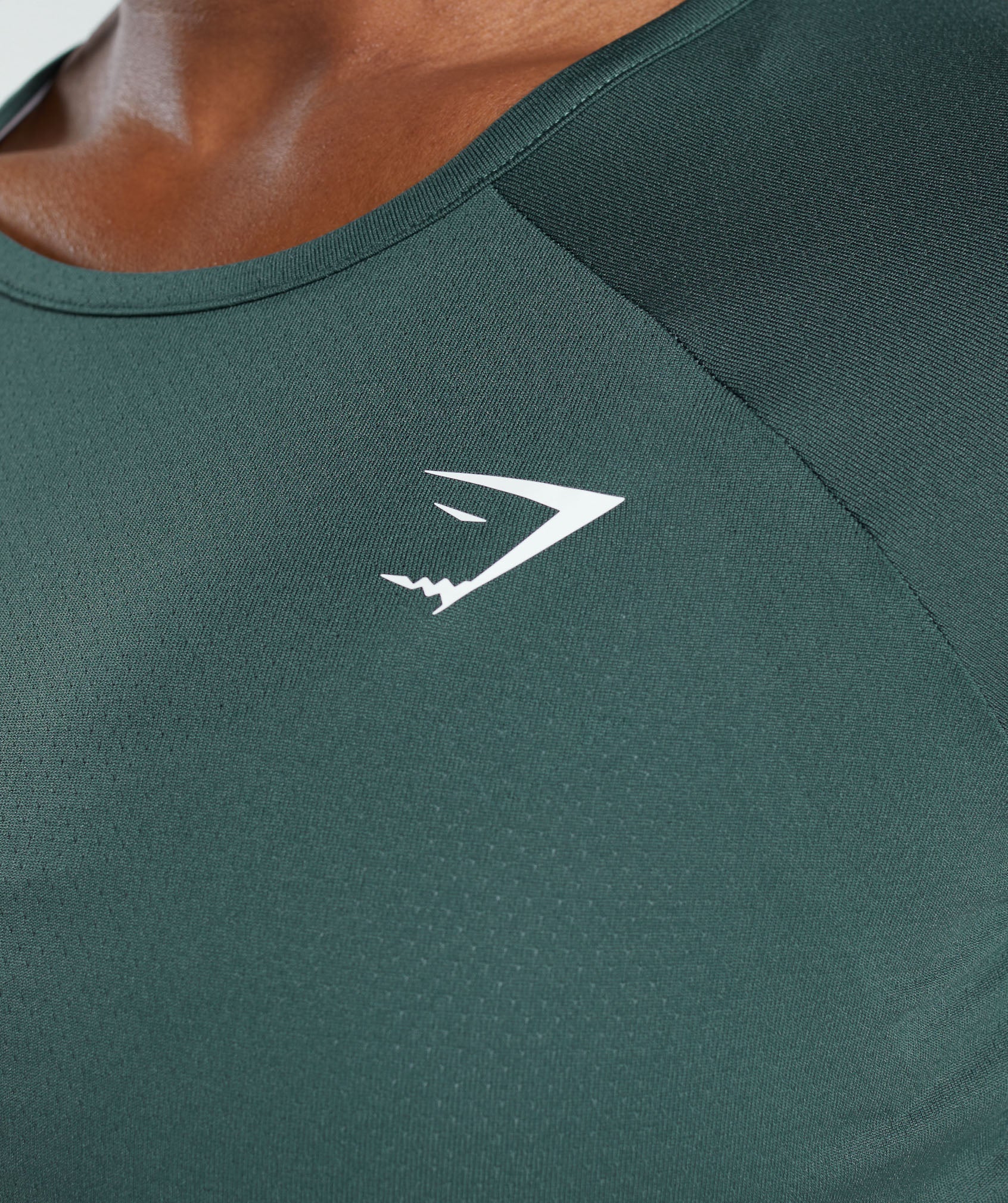 Gymshark Training Long Sleeve Crop Top - Fog Green - Image 5