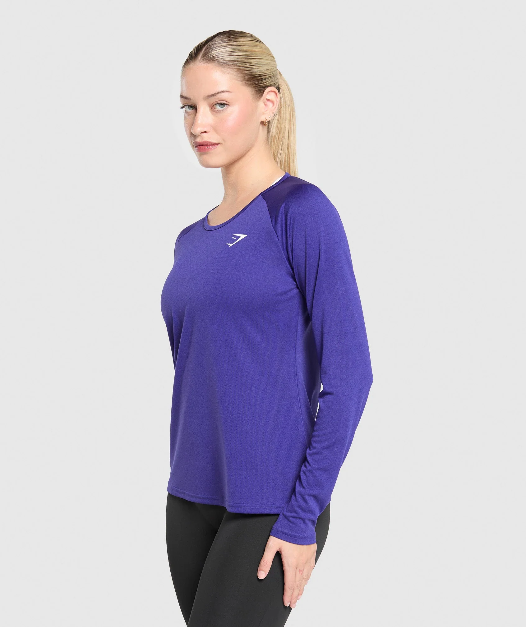 Gymshark Training Long Sleeve Top - Cobalt Purple - Image 3
