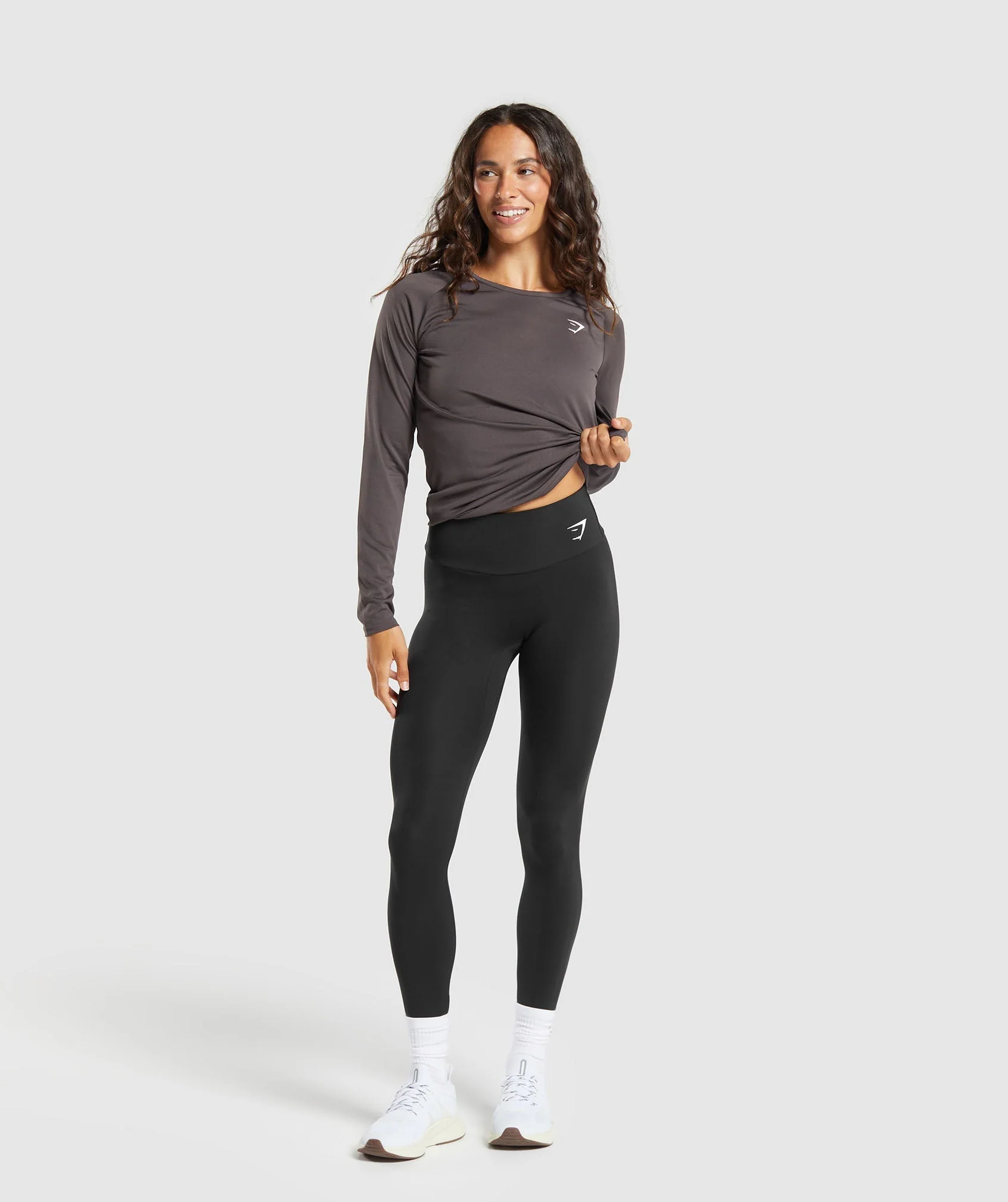 Gymshark Training Long Sleeve Top - Greyed Purple - Image 4