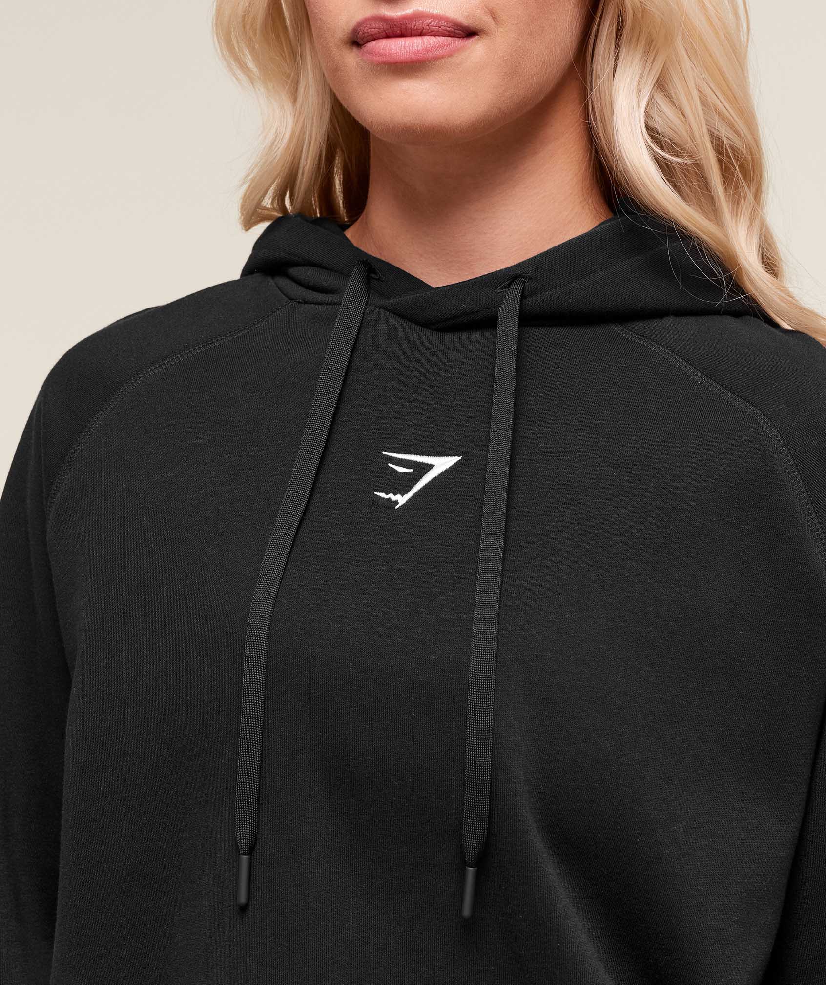 Gymshark Training Oversized Fleece Hoodie - Black - Image 5