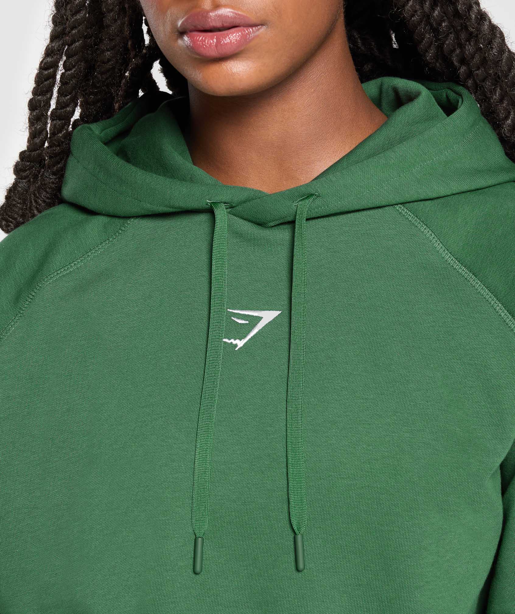 Gymshark Training Oversized Fleece Hoodie - Classic Green - Image 5