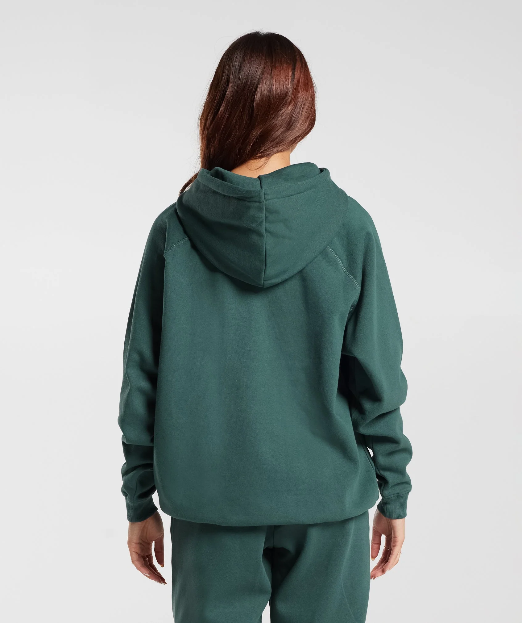 Gymshark Training Oversized Fleece Hoodie - Fog Green - Image 2