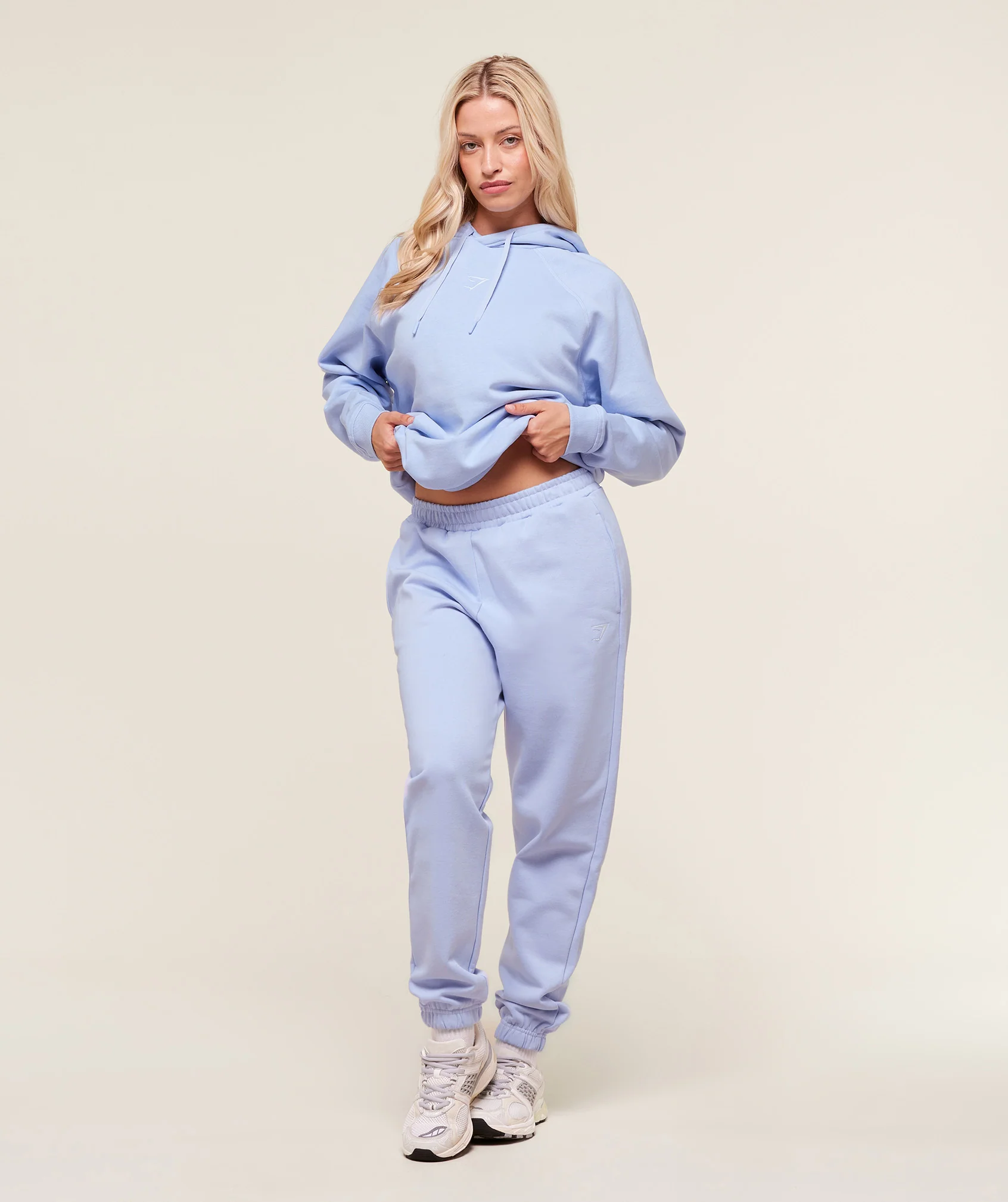 Gymshark Training Oversized Fleece Hoodie - Peri Blue - Image 5