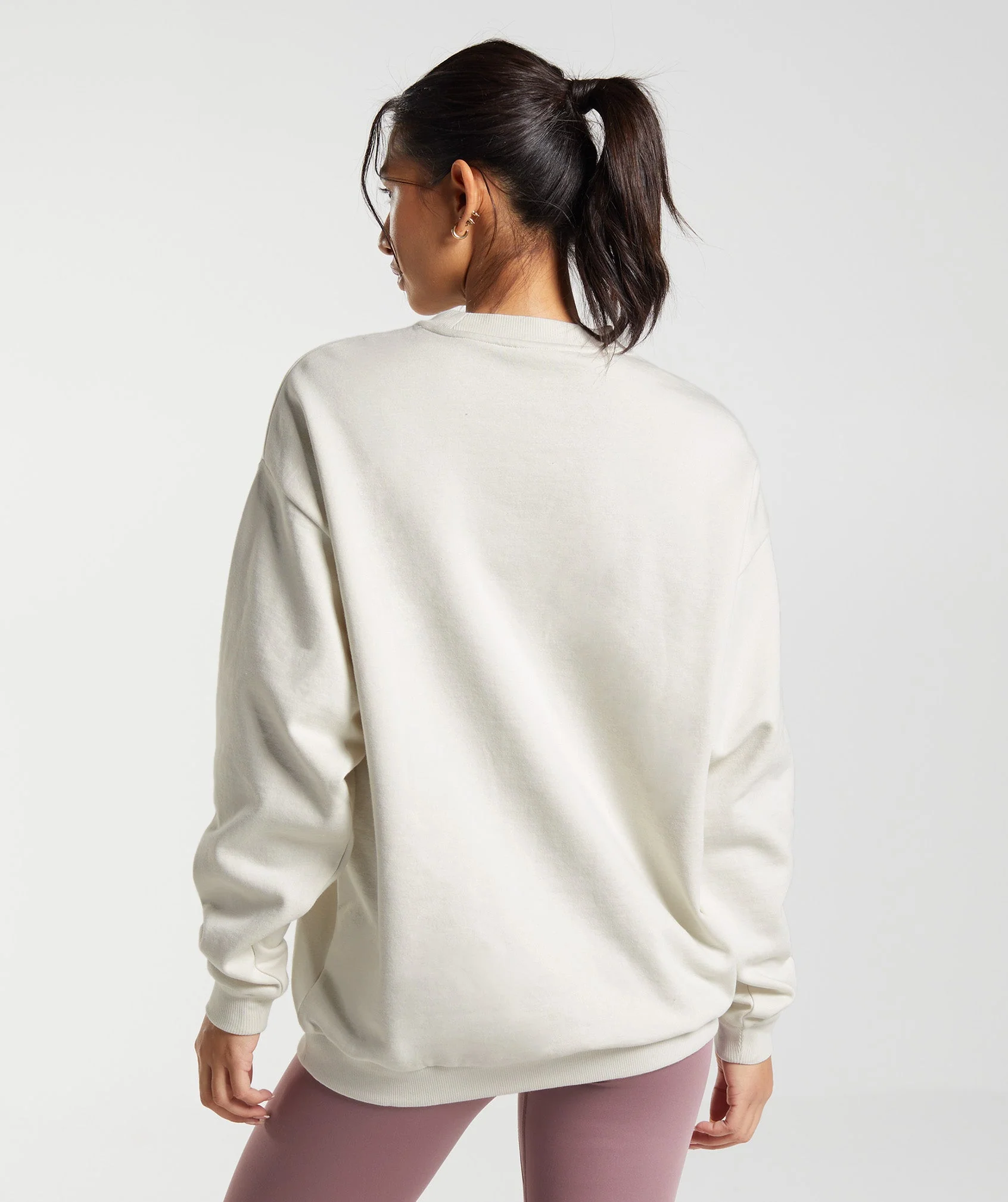 Gymshark Training Oversized Sweatshirt - Vanilla White - Image 2