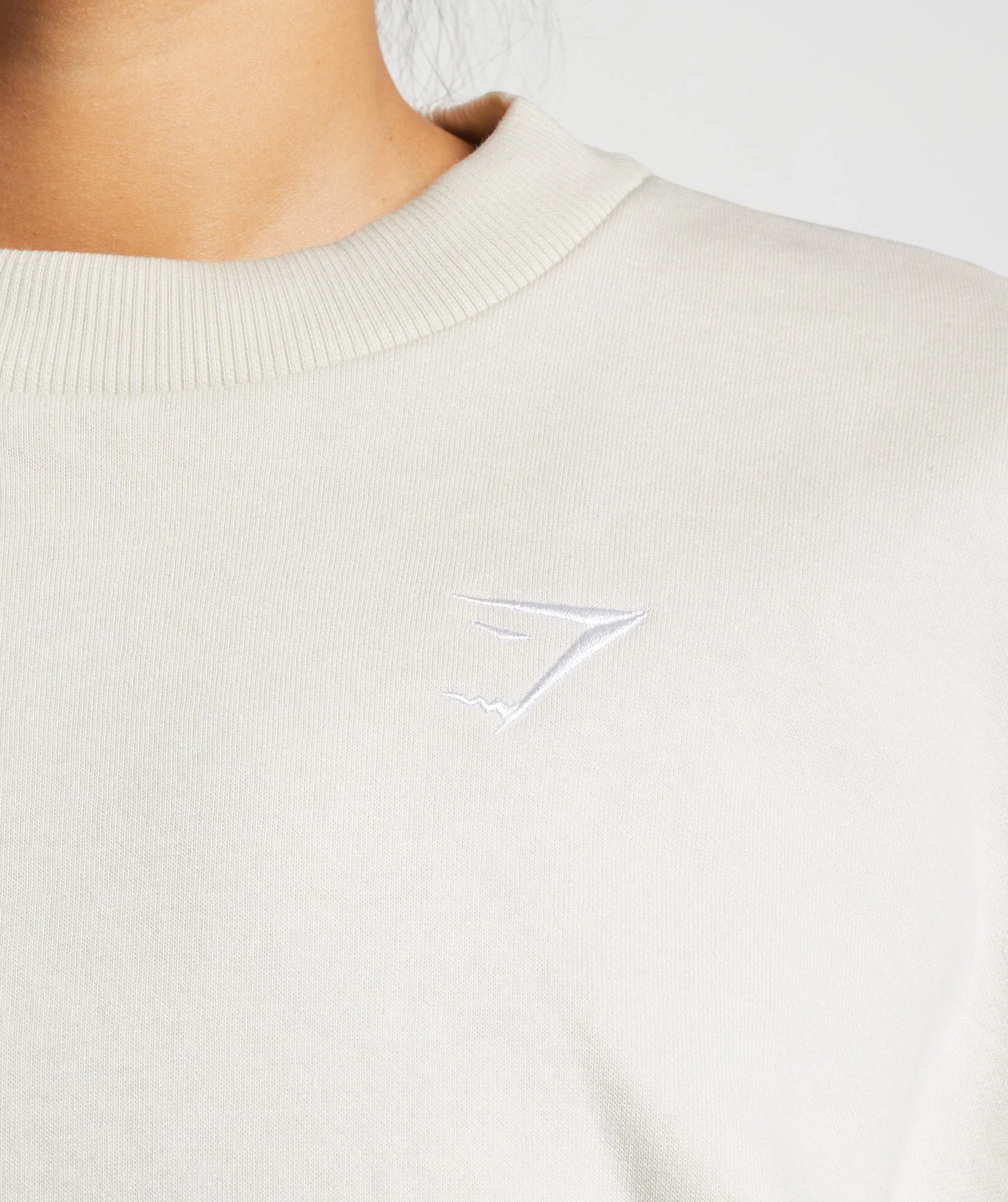 Gymshark Training Oversized Sweatshirt - Vanilla White - Image 3